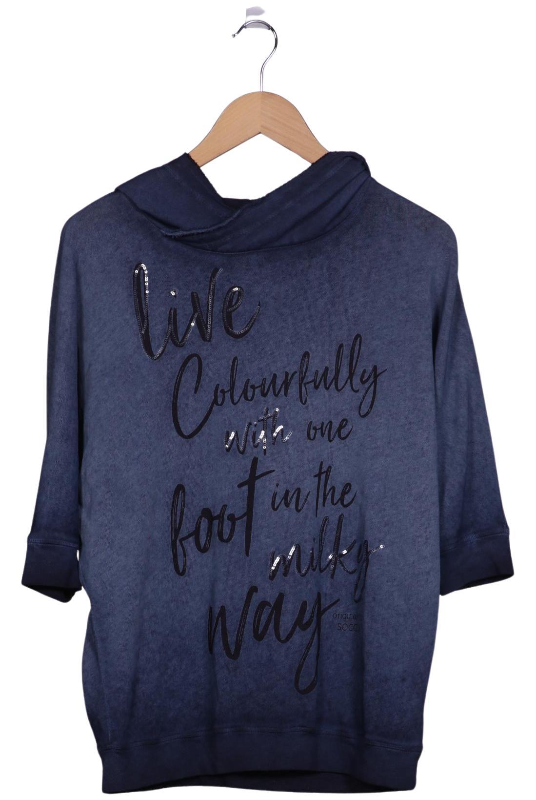 

Soccx Damen Kapuzenpullover, marineblau, Gr. 36