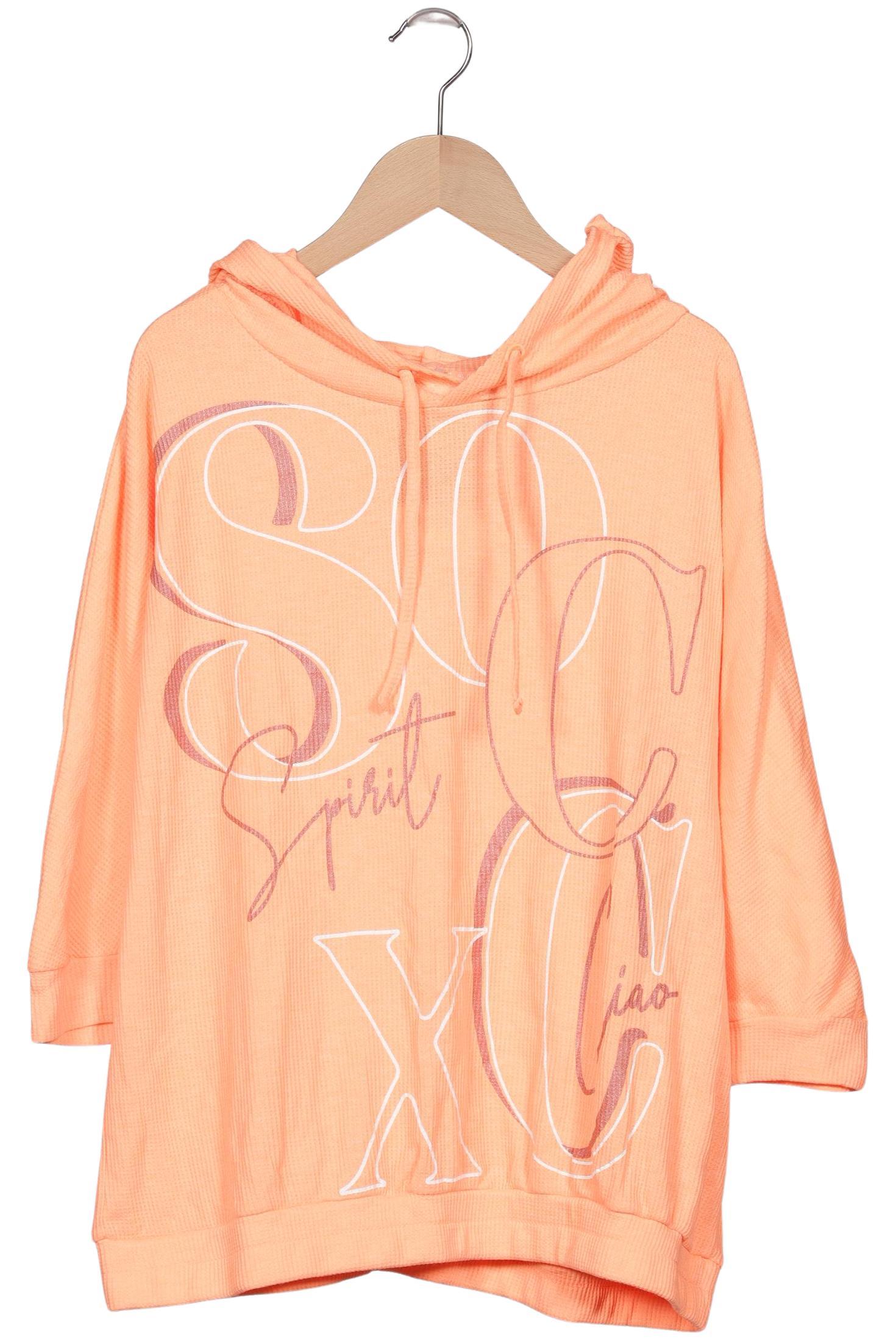 

Soccx Damen Kapuzenpullover, orange, Gr. 34
