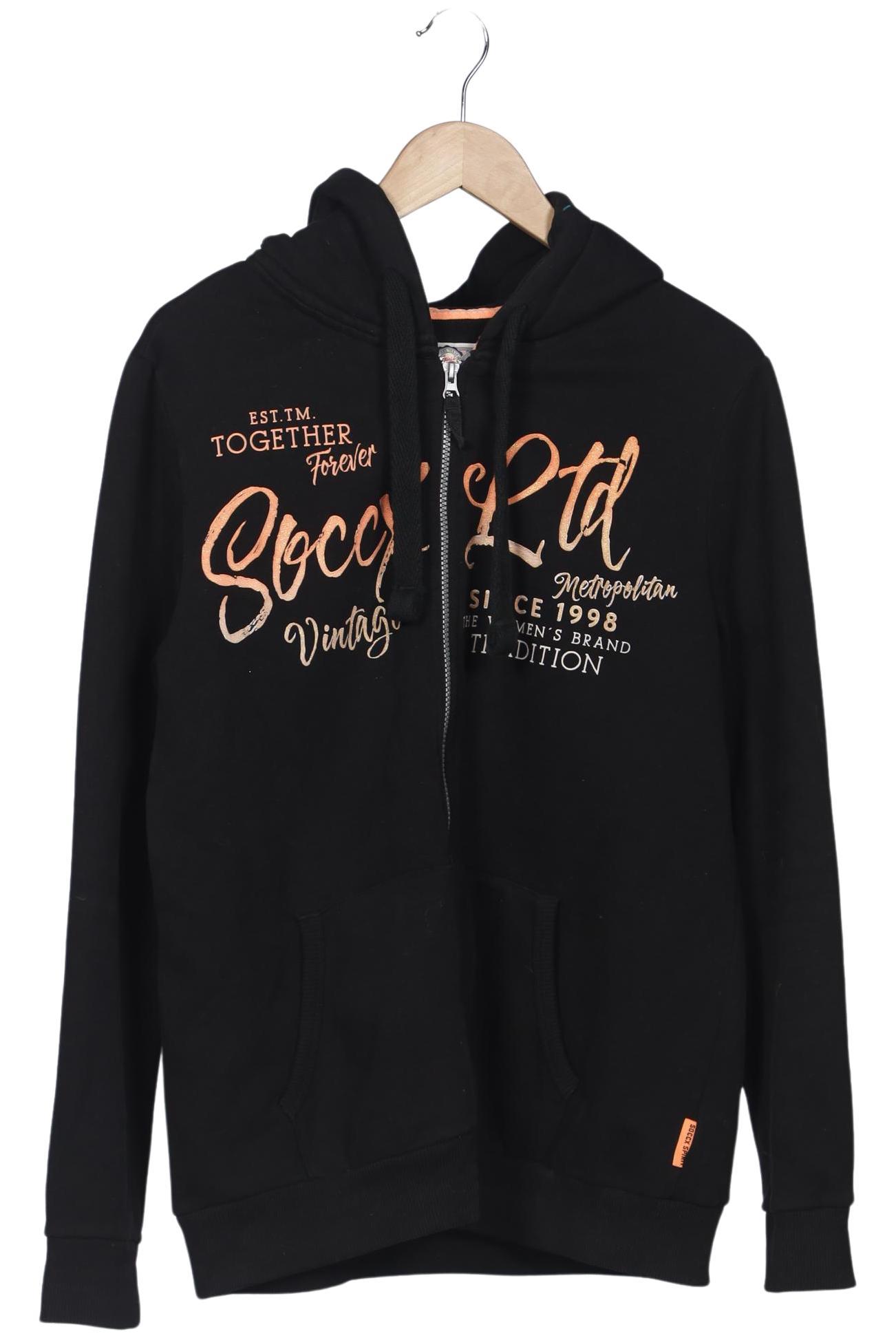 

Soccx Damen Kapuzenpullover, schwarz, Gr. 42