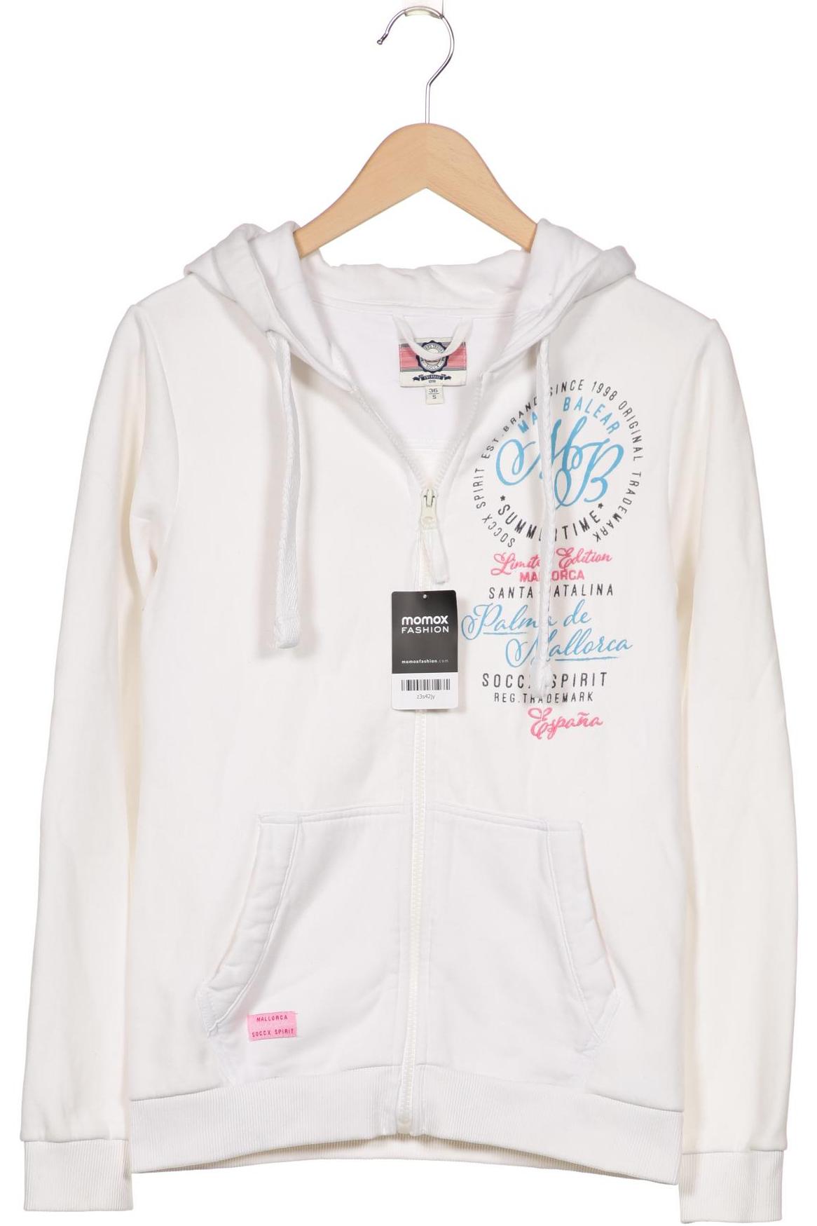 

SOCCX Damen Kapuzenpullover, weiß