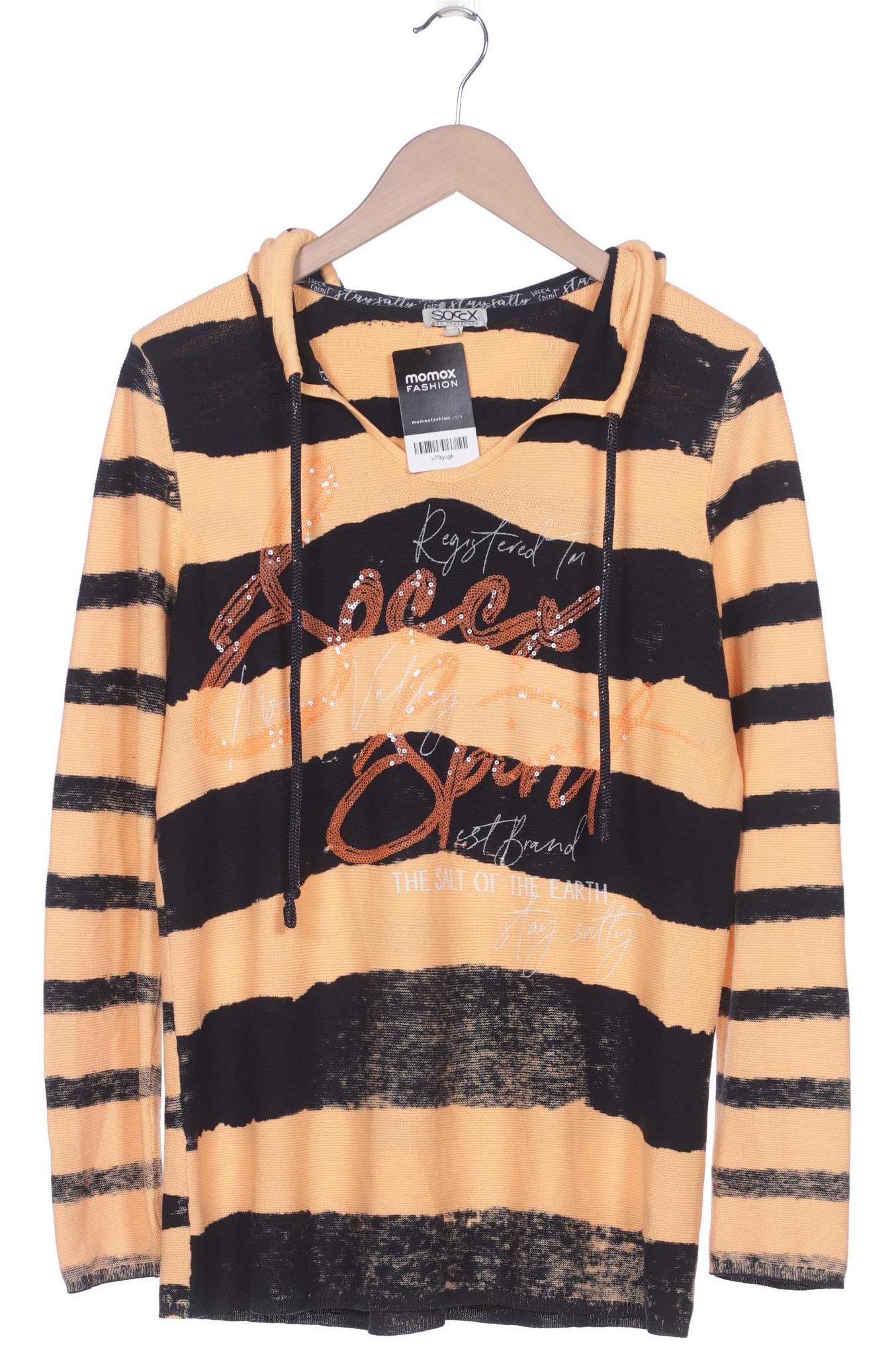

SOCCX Damen Kapuzenpullover, orange