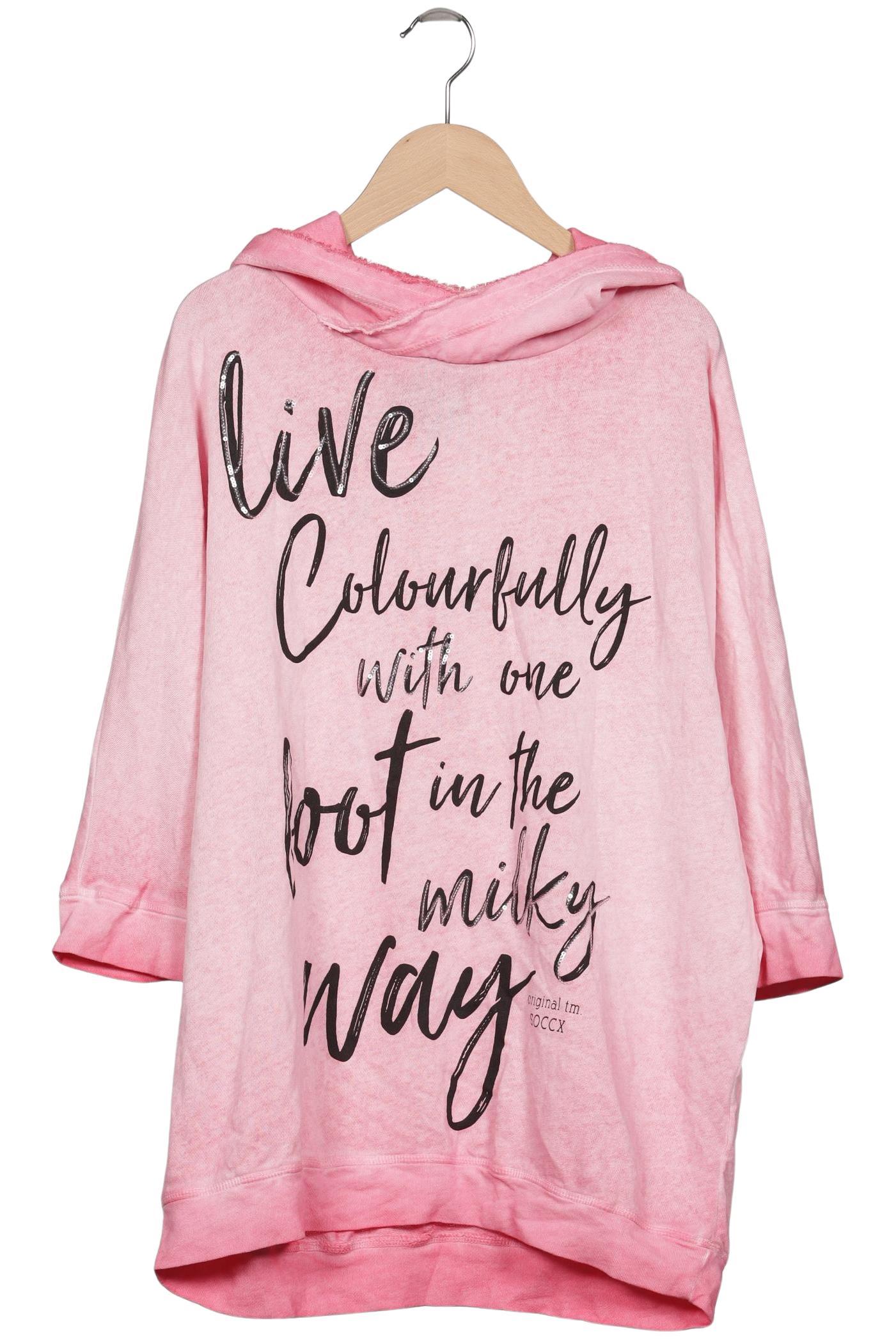 

Soccx Damen Kapuzenpullover, pink, Gr. 42