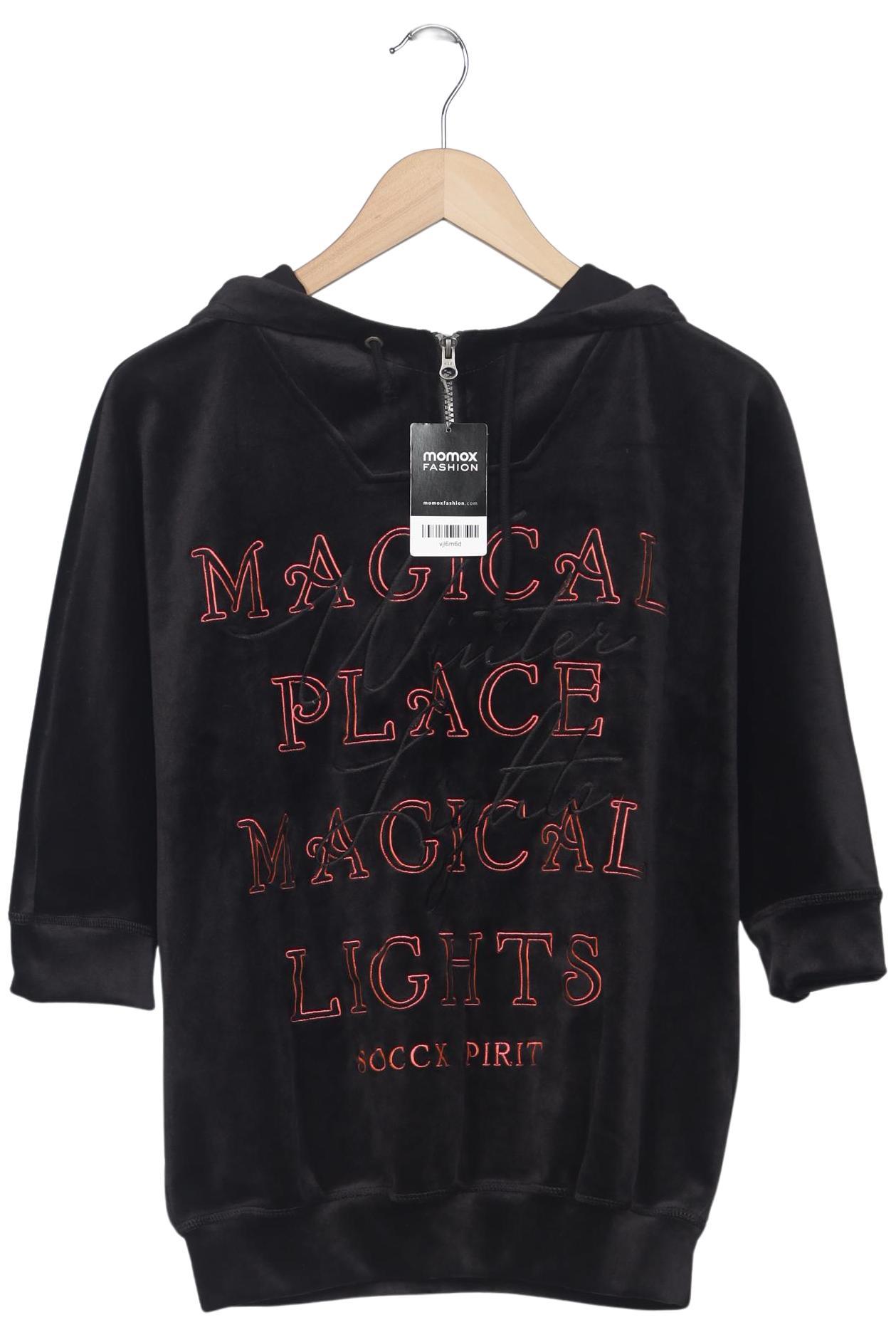 

Soccx Damen Kapuzenpullover, schwarz, Gr. 36