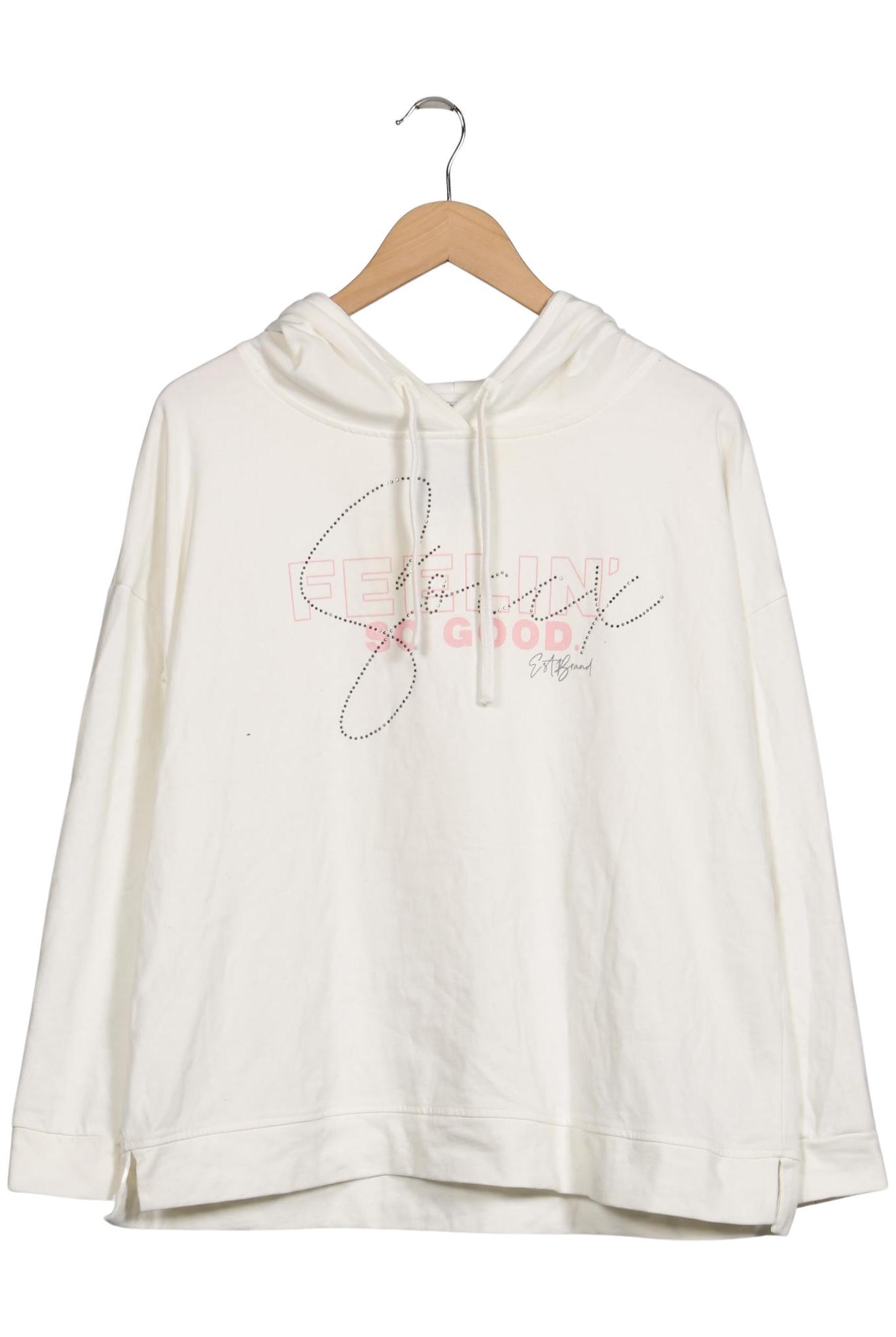 

Soccx Damen Kapuzenpullover, weiß, Gr. 40