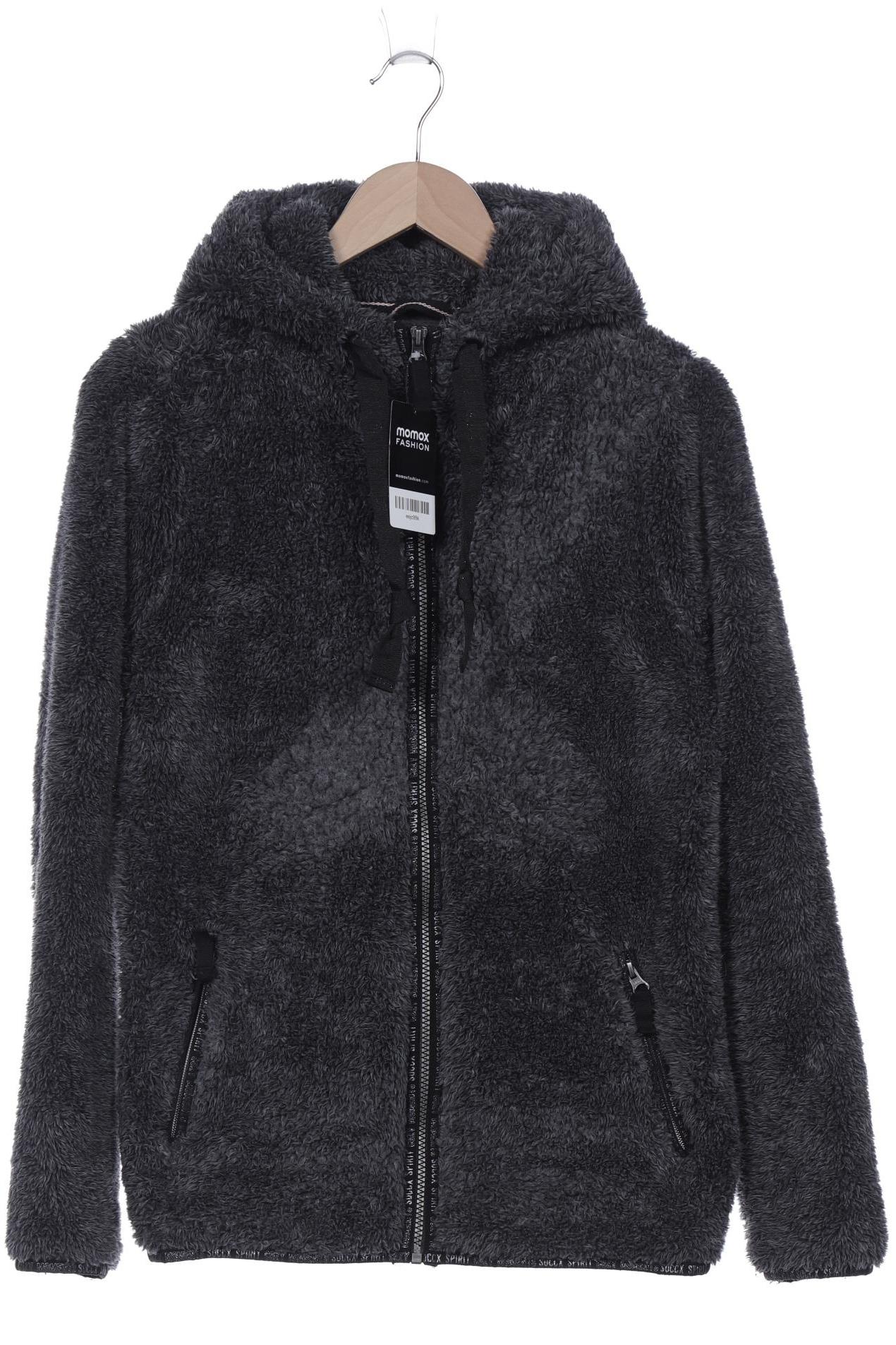 

Soccx Damen Kapuzenpullover, grau, Gr. 38