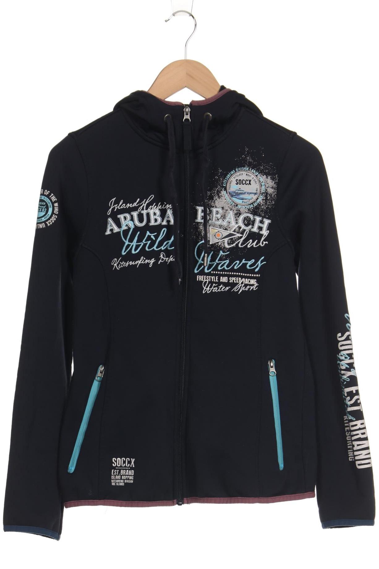 

Soccx Damen Kapuzenpullover, marineblau, Gr. 36