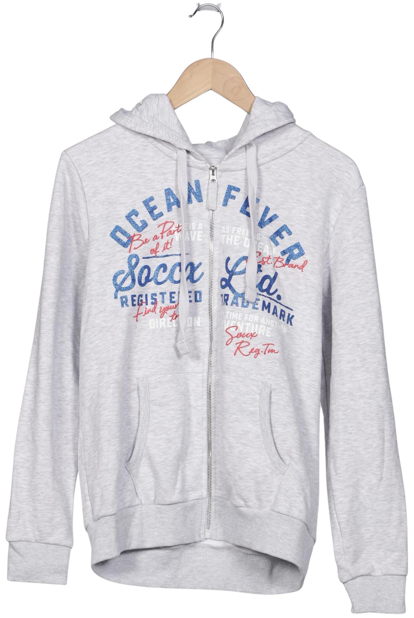 

Soccx Damen Kapuzenpullover, grau, Gr. 38