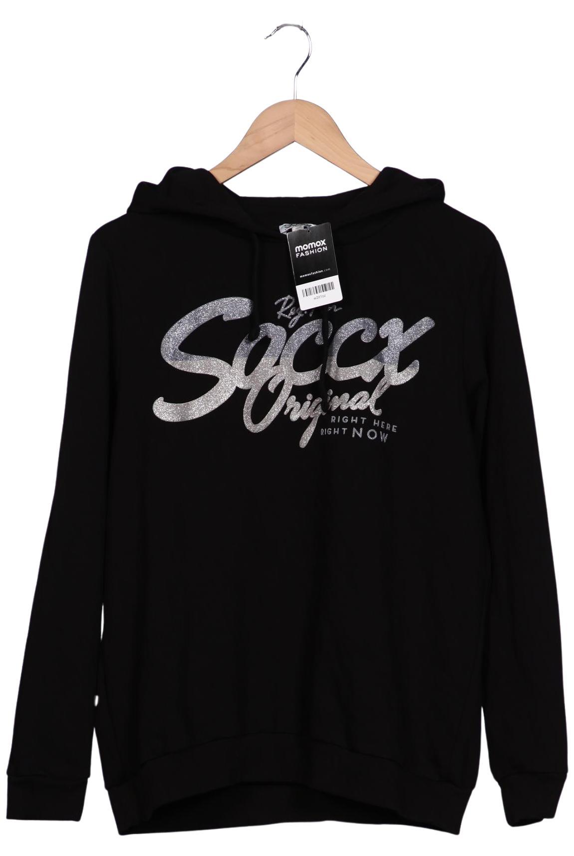 

Soccx Damen Kapuzenpullover, schwarz, Gr. 42