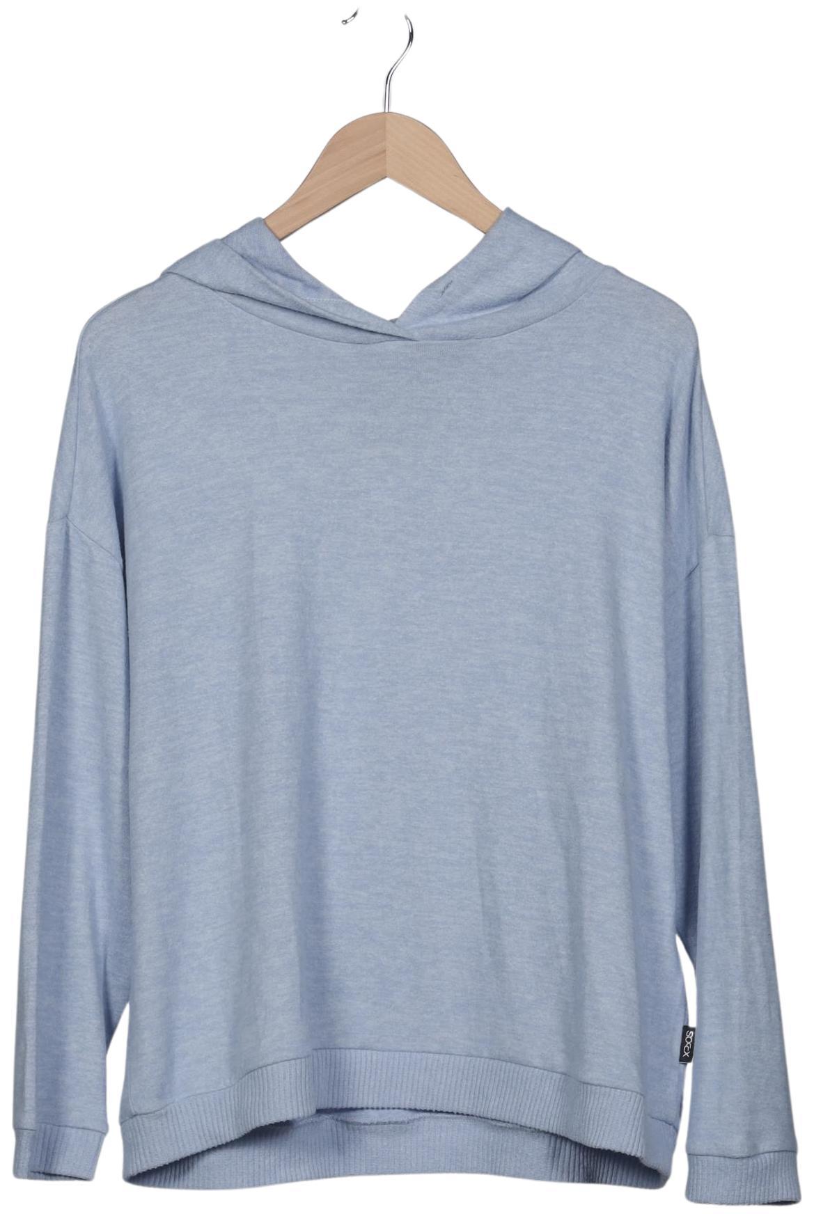 

Soccx Damen Kapuzenpullover, hellblau, Gr. 44