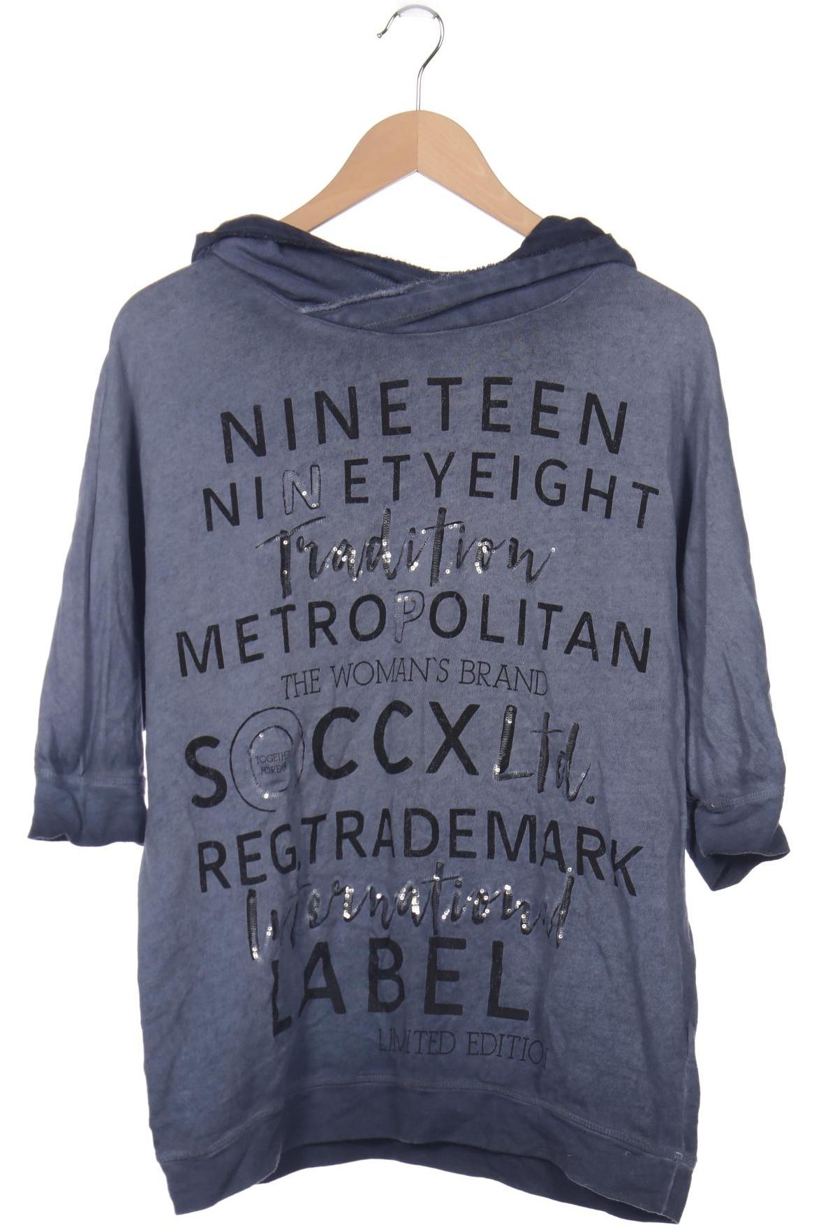 

SOCCX Damen Kapuzenpullover, blau