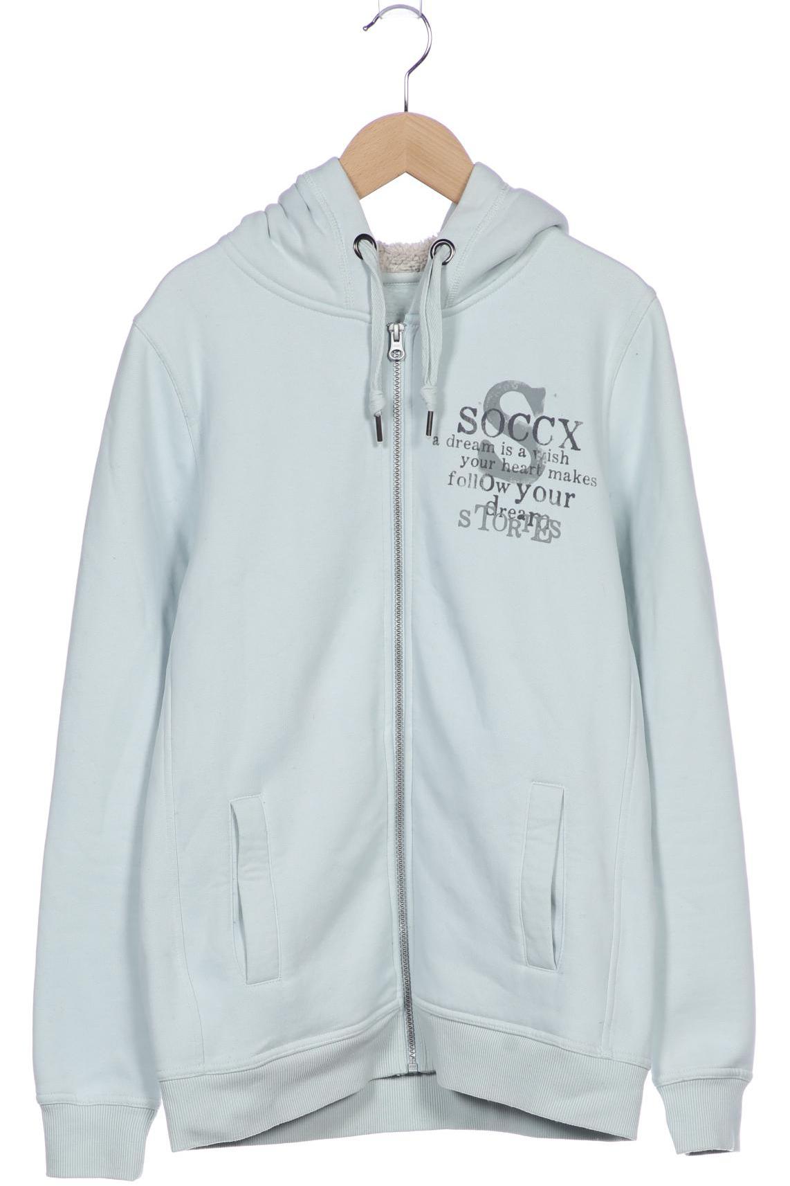

Soccx Damen Kapuzenpullover, hellgrün, Gr. 38