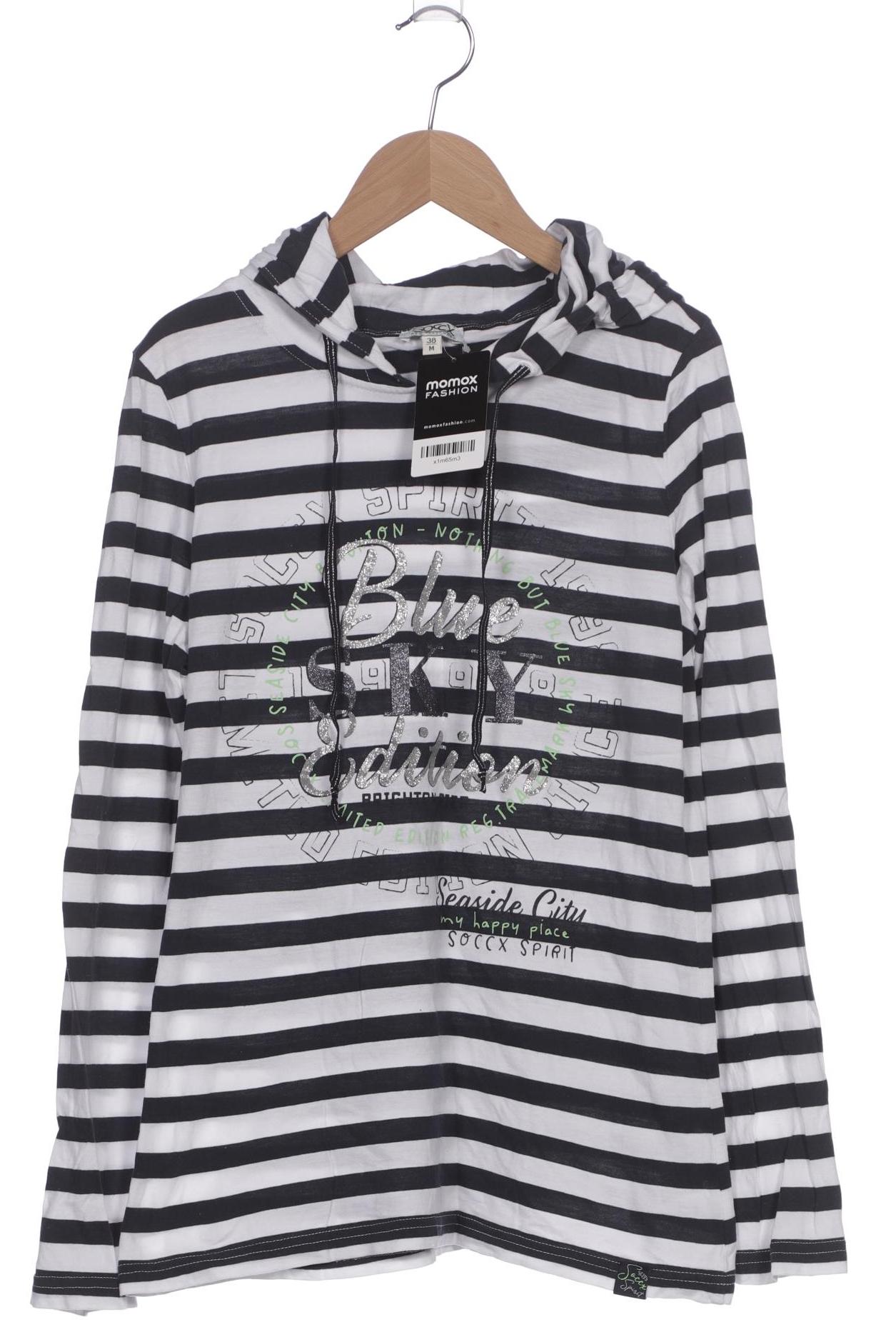 

Soccx Damen Kapuzenpullover, weiß, Gr. 38