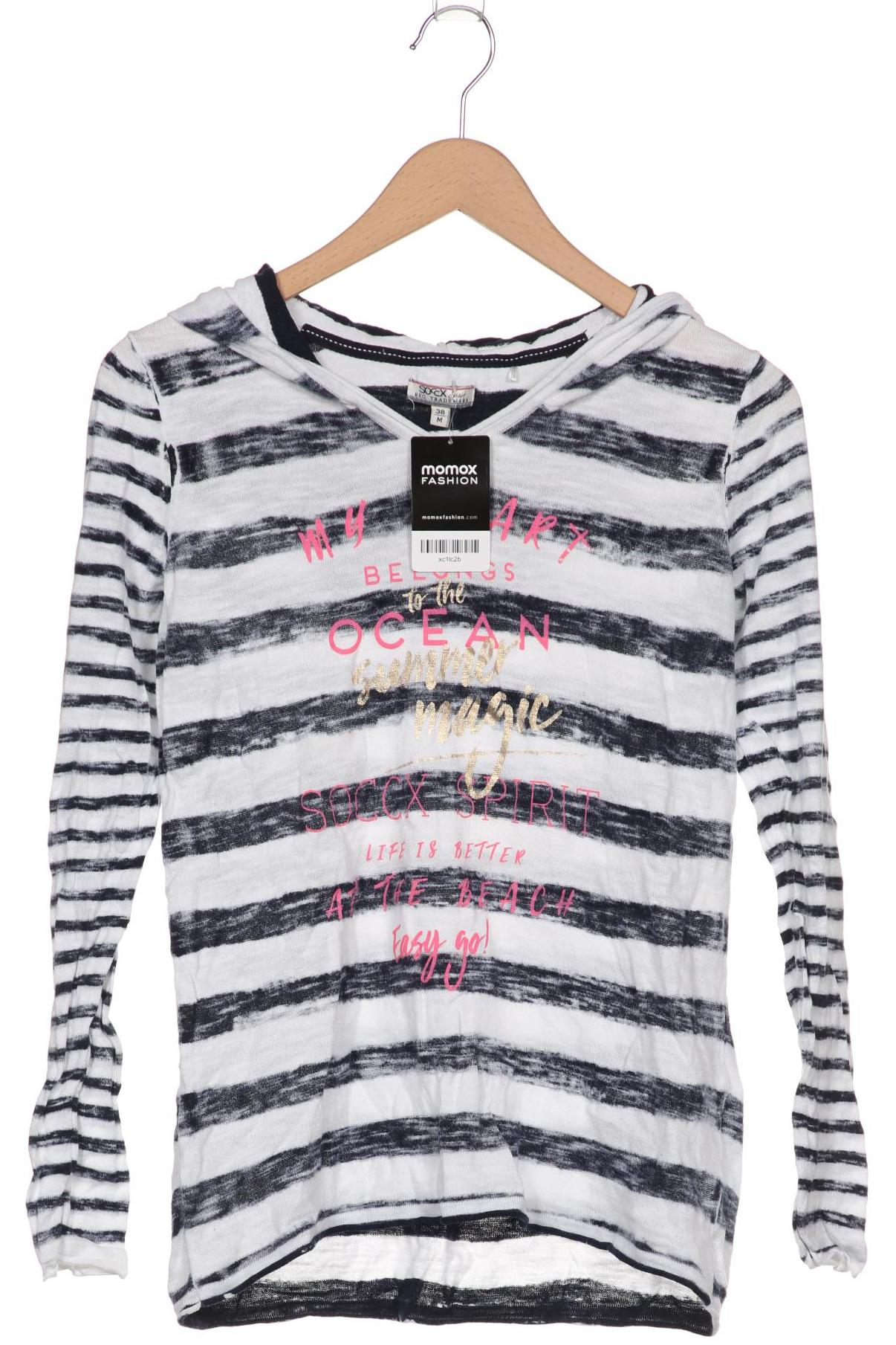 

SOCCX Damen Kapuzenpullover, weiß