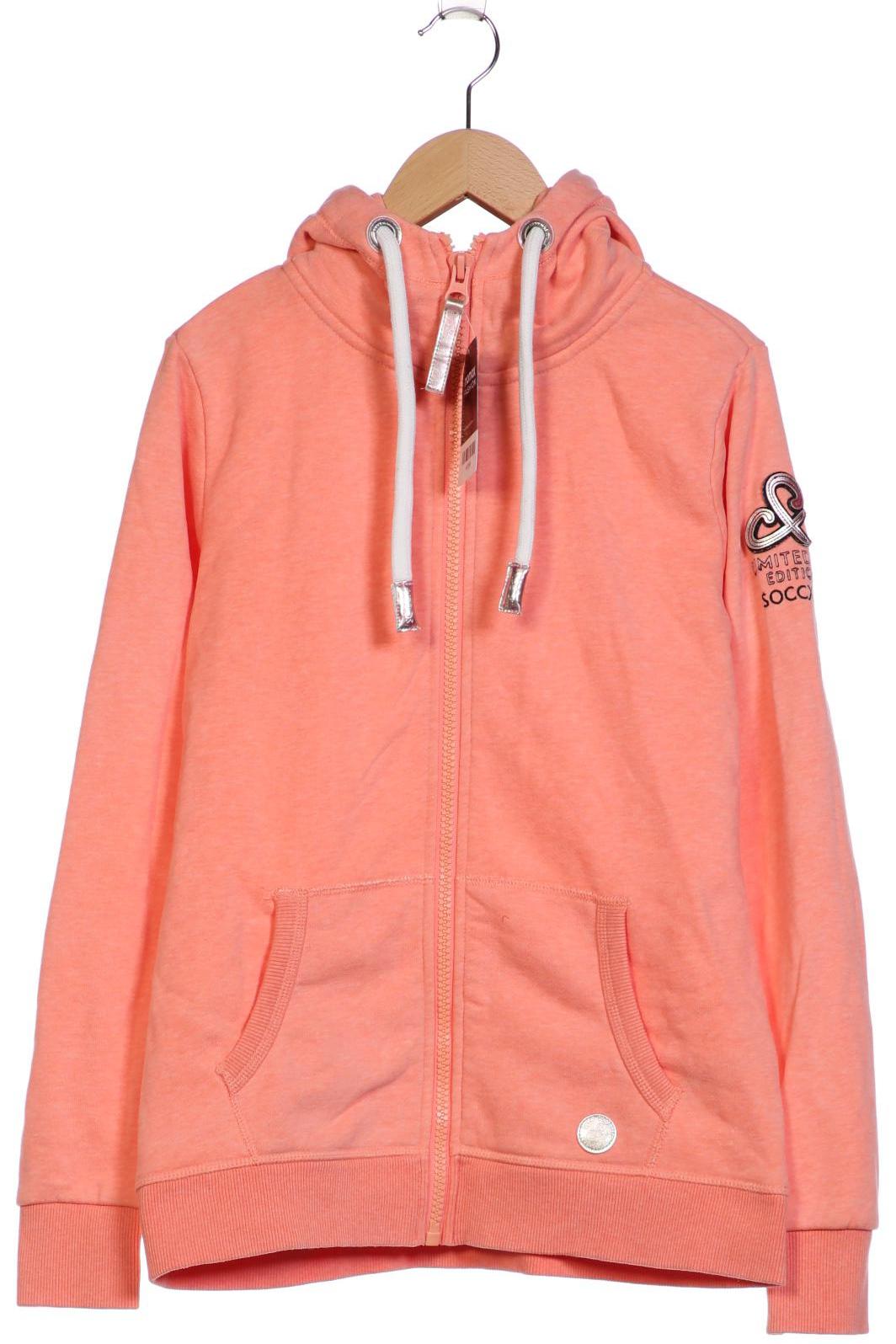 

Soccx Damen Kapuzenpullover, orange, Gr. 36