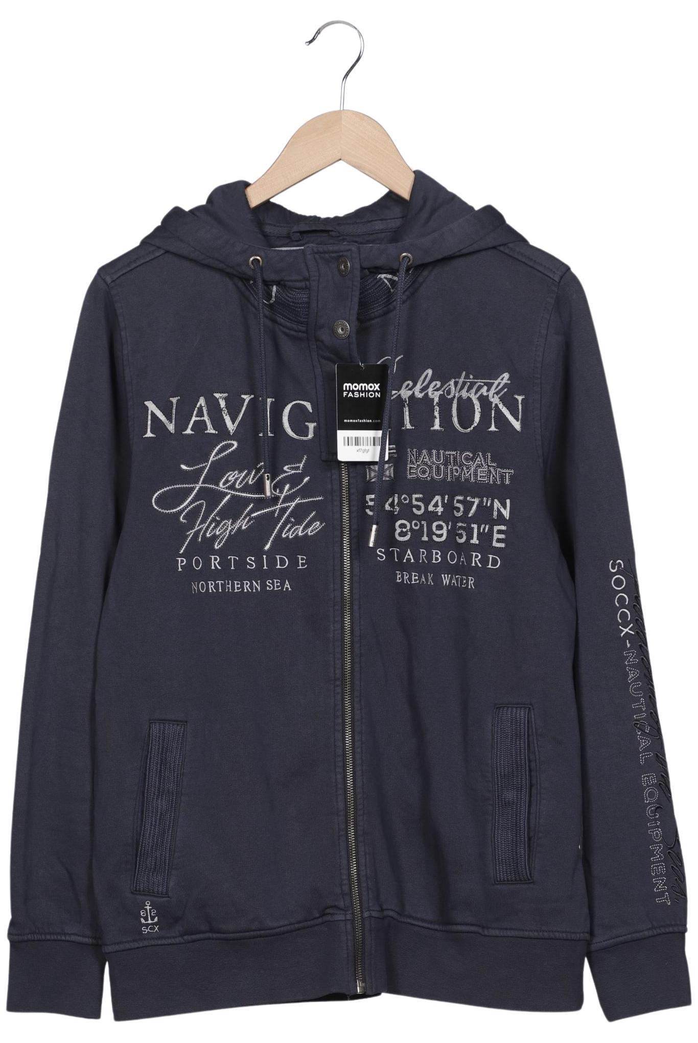 

Soccx Damen Kapuzenpullover, marineblau, Gr. 42