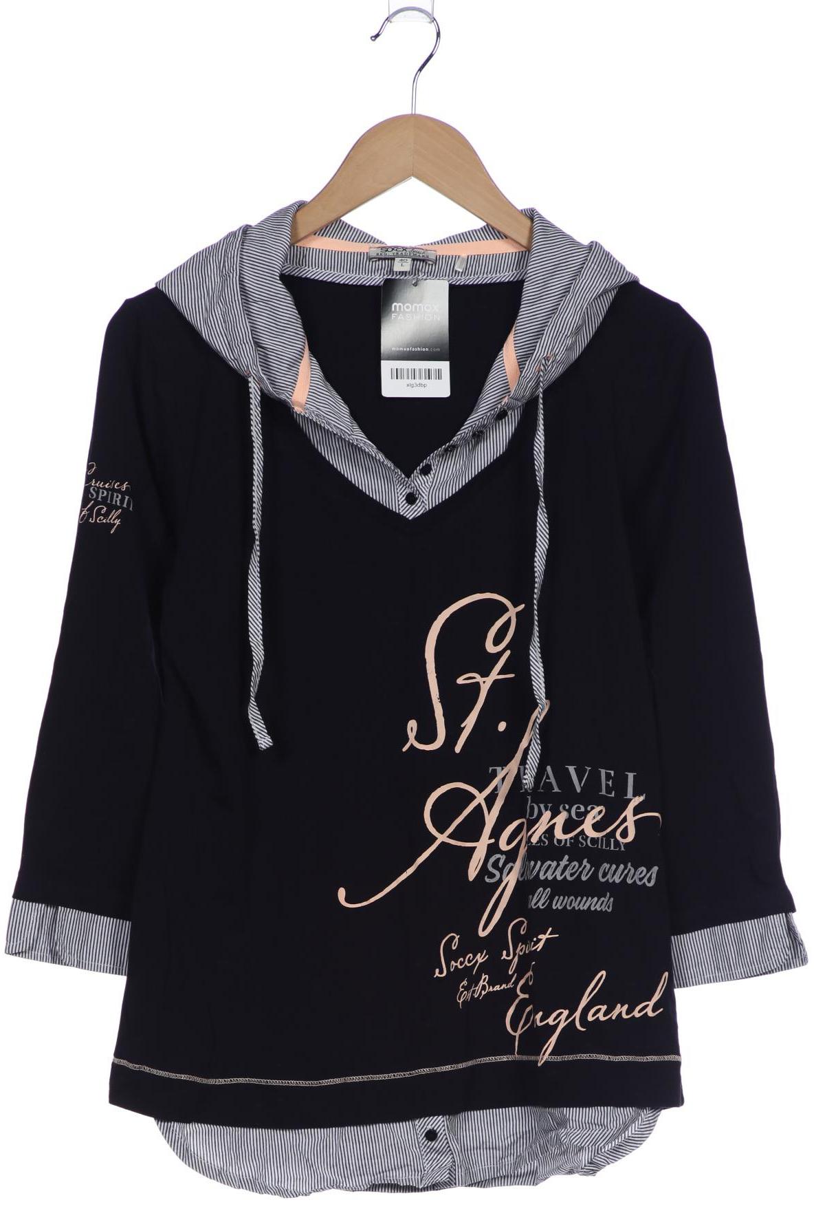 

Soccx Damen Kapuzenpullover, marineblau, Gr. 40