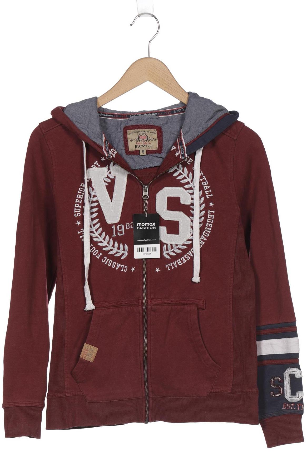 

SOCCX Damen Kapuzenpullover, bordeaux