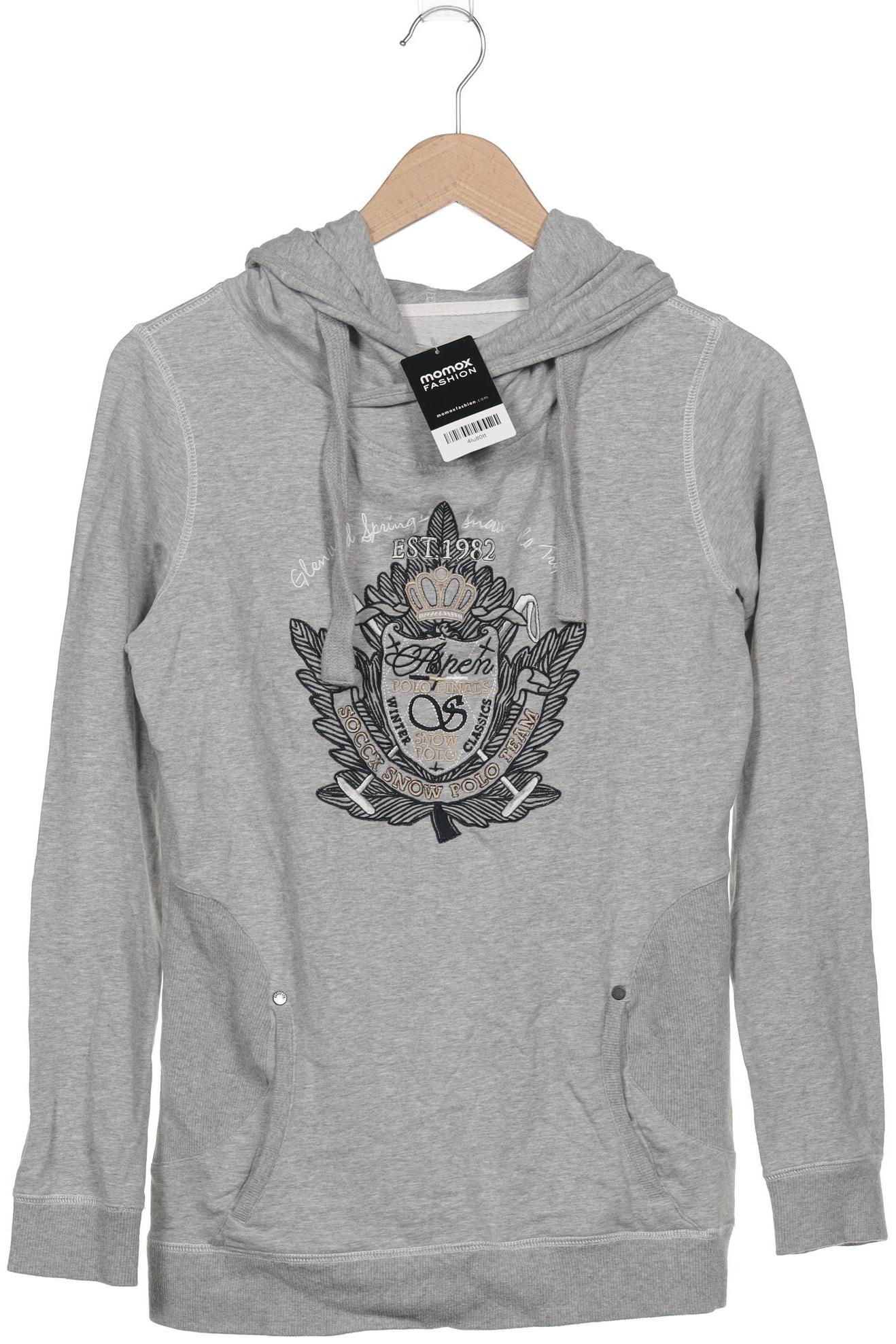 

Soccx Damen Kapuzenpullover, grau, Gr. 38
