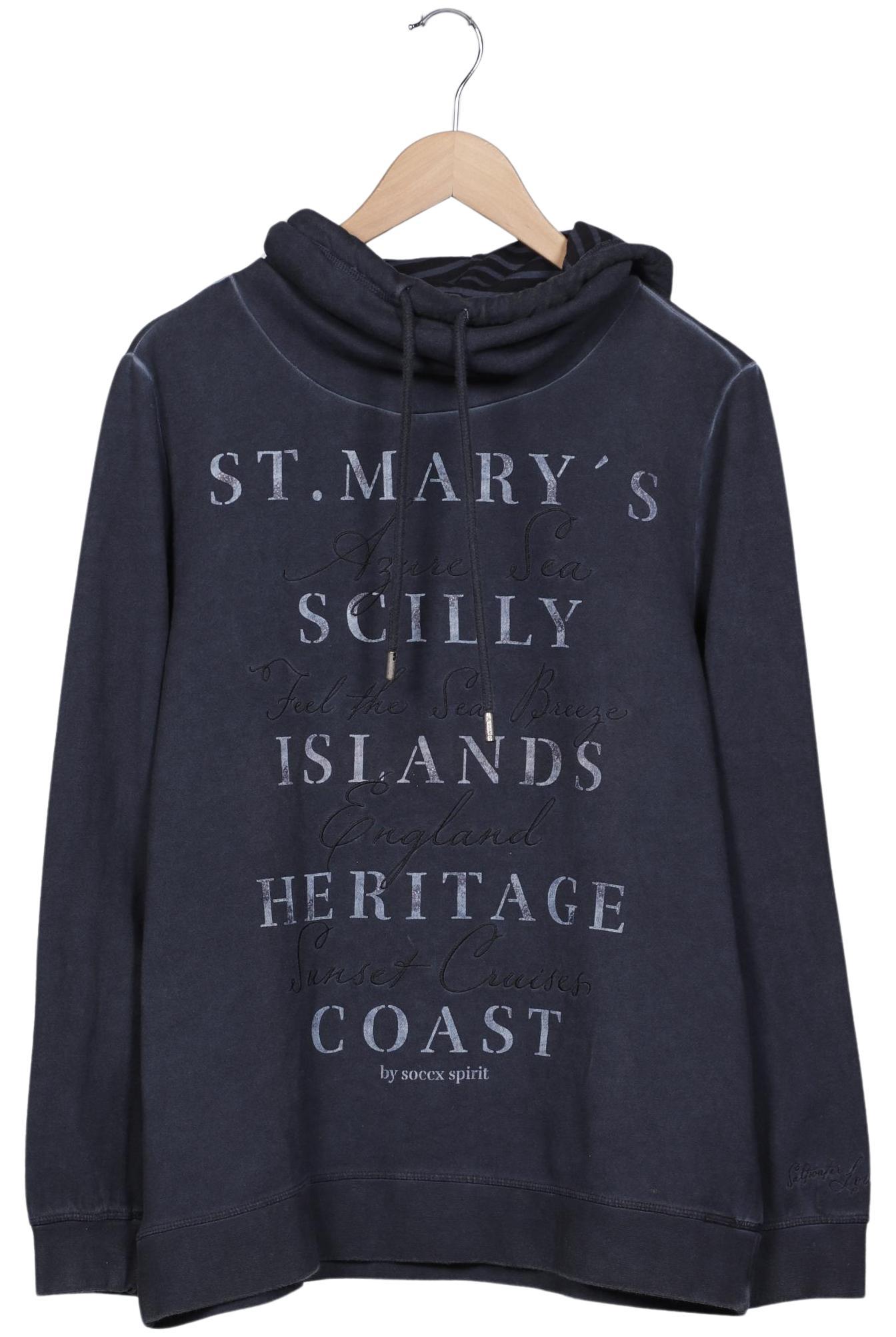 

Soccx Damen Kapuzenpullover, marineblau, Gr. 44