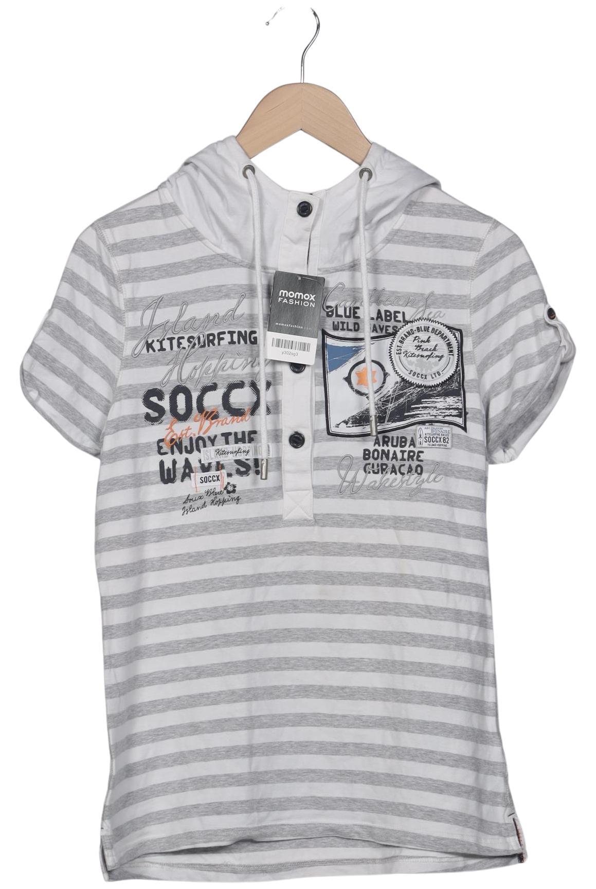 

Soccx Damen Kapuzenpullover, grau, Gr. 40