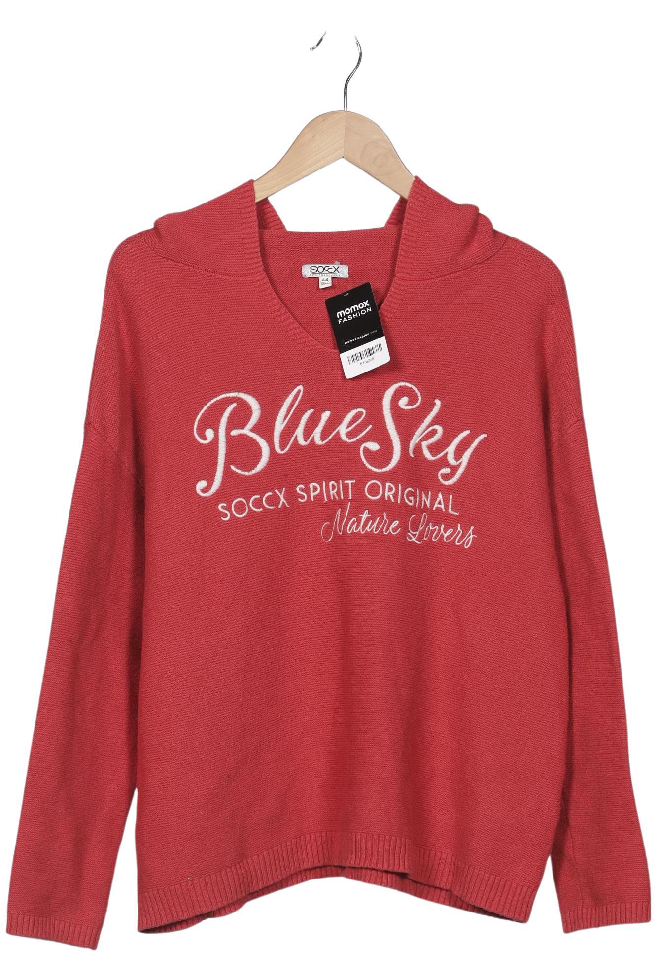 

Soccx Damen Kapuzenpullover, rot, Gr. 44