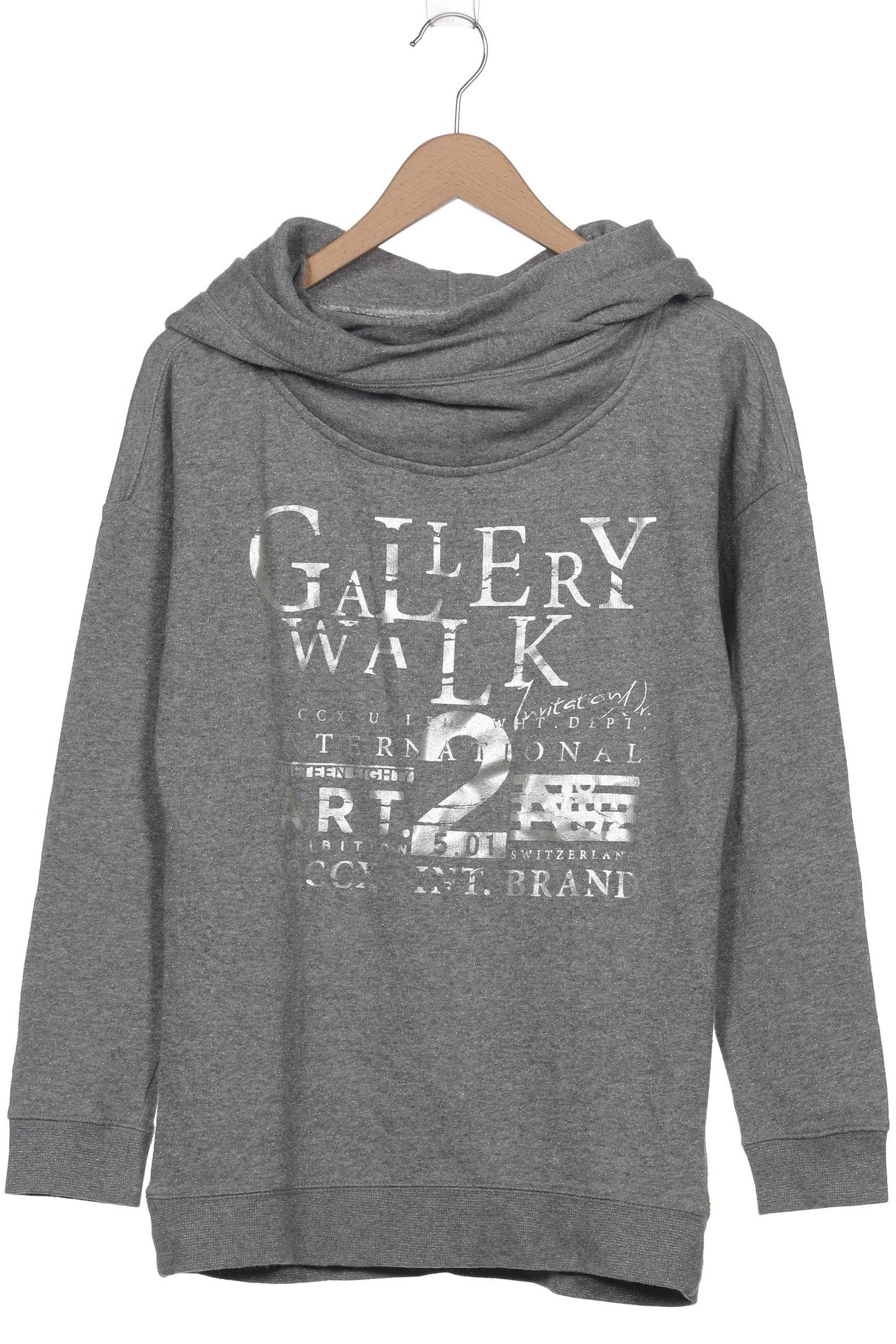 

Soccx Damen Kapuzenpullover, grau, Gr. 38