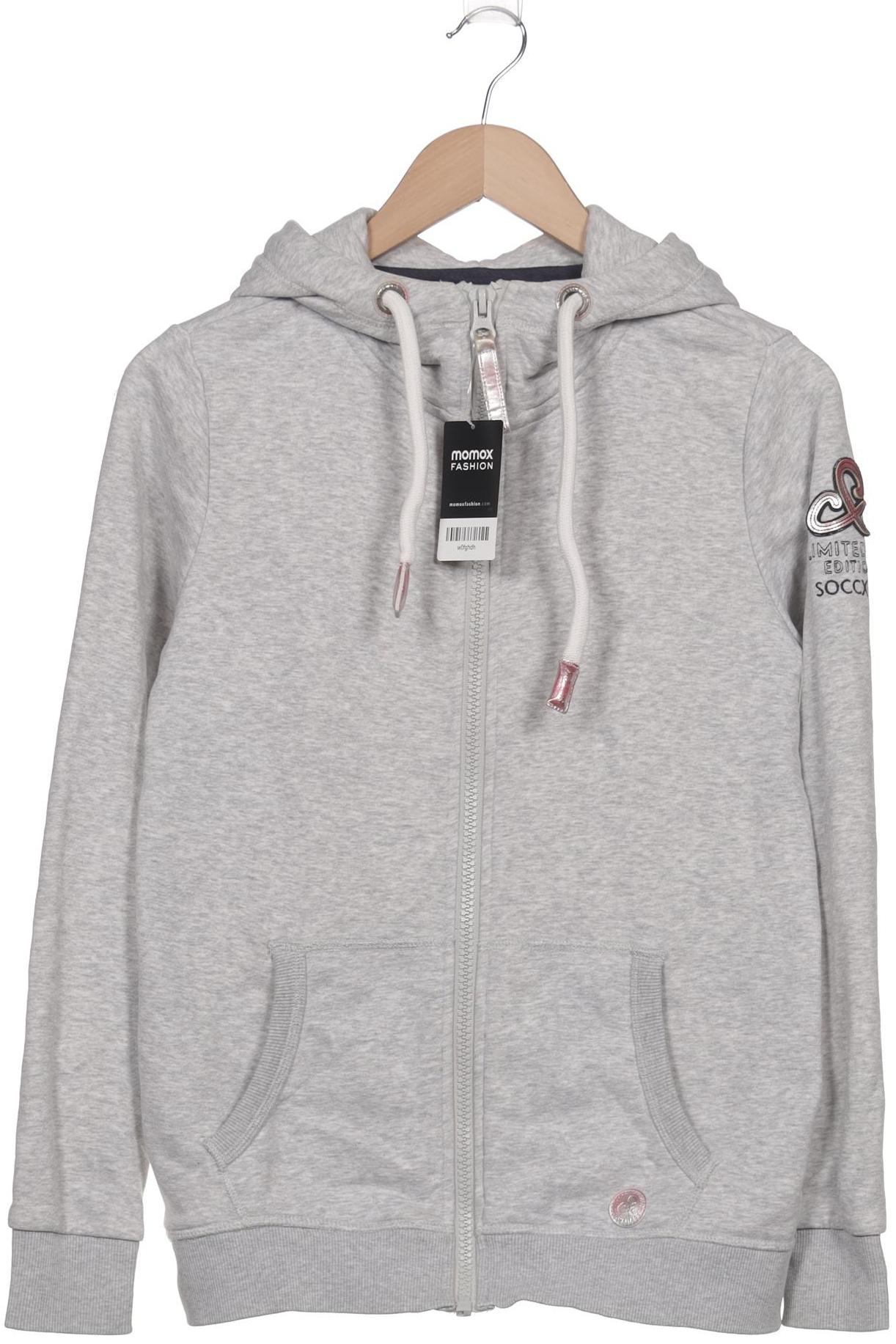 

Soccx Damen Kapuzenpullover, grau, Gr. 36