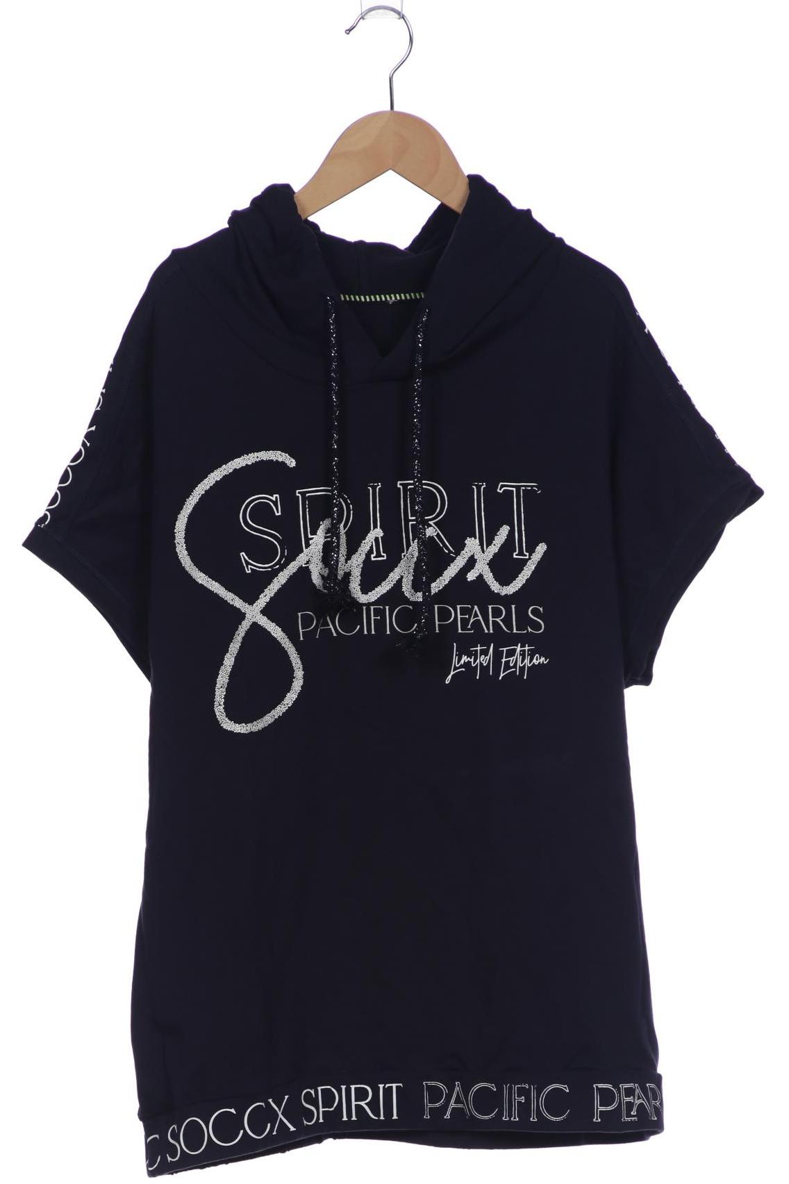 

Soccx Damen Kapuzenpullover, marineblau, Gr. 48