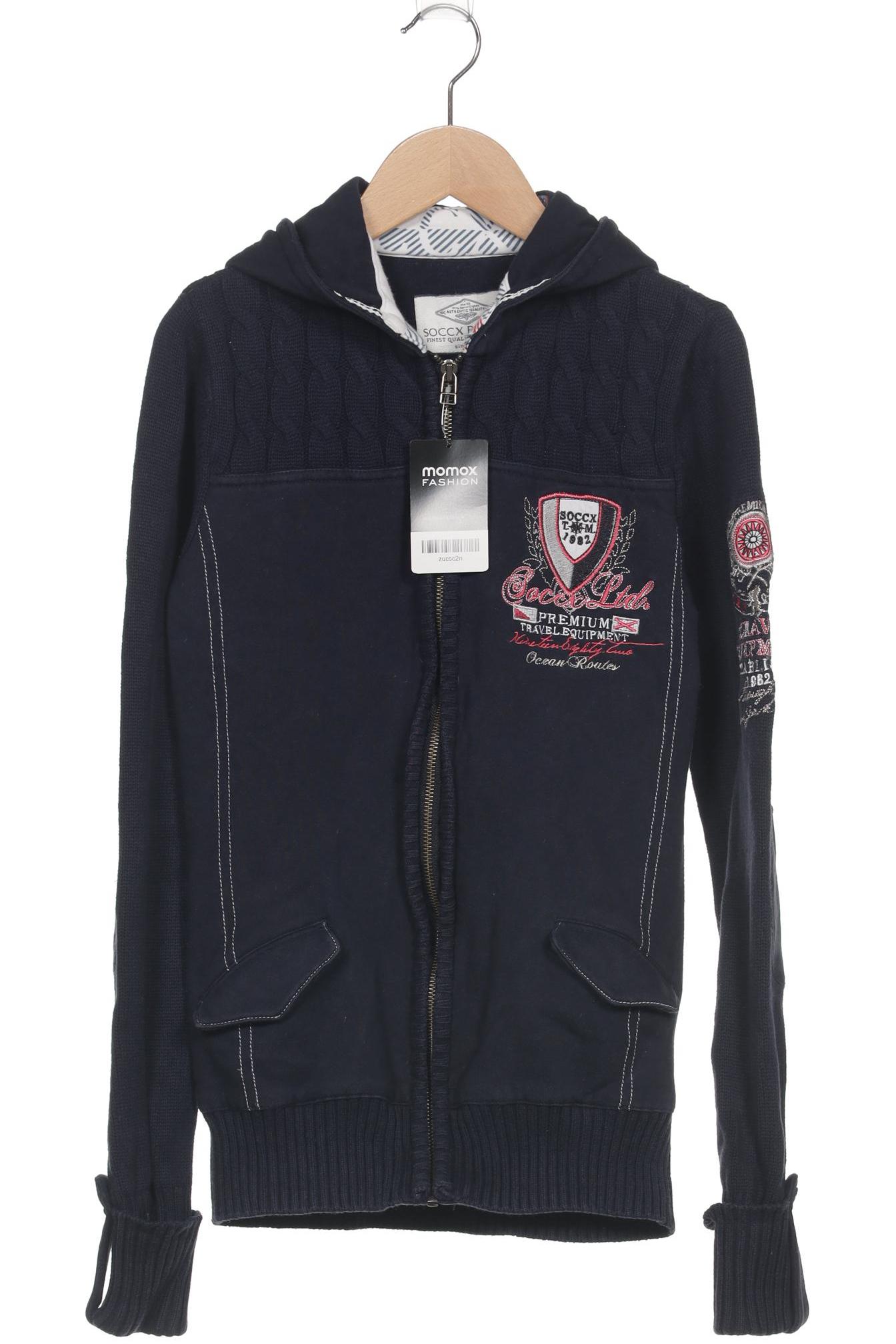 

Soccx Damen Kapuzenpullover, marineblau, Gr. 36
