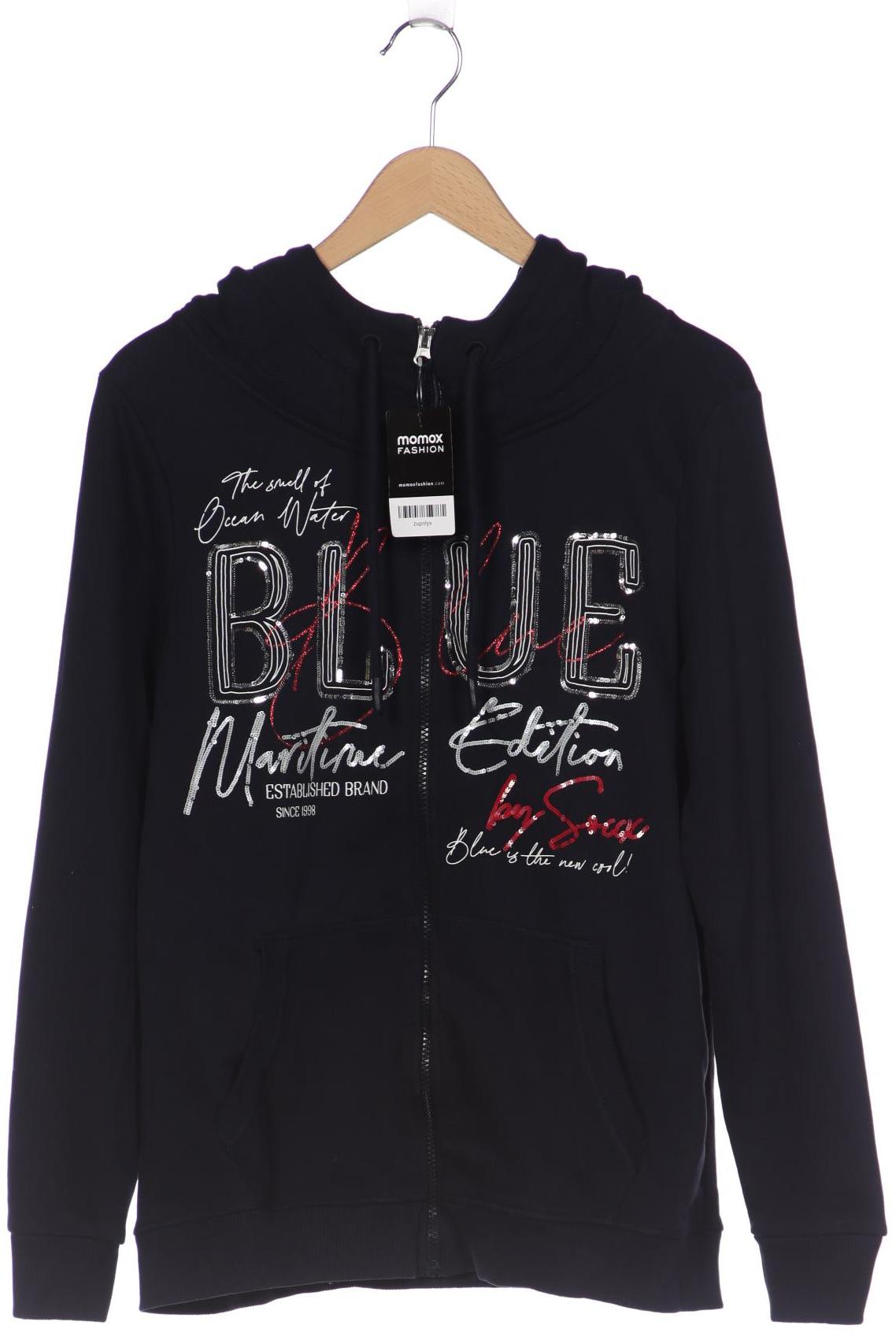 

SOCCX Damen Kapuzenpullover, marineblau