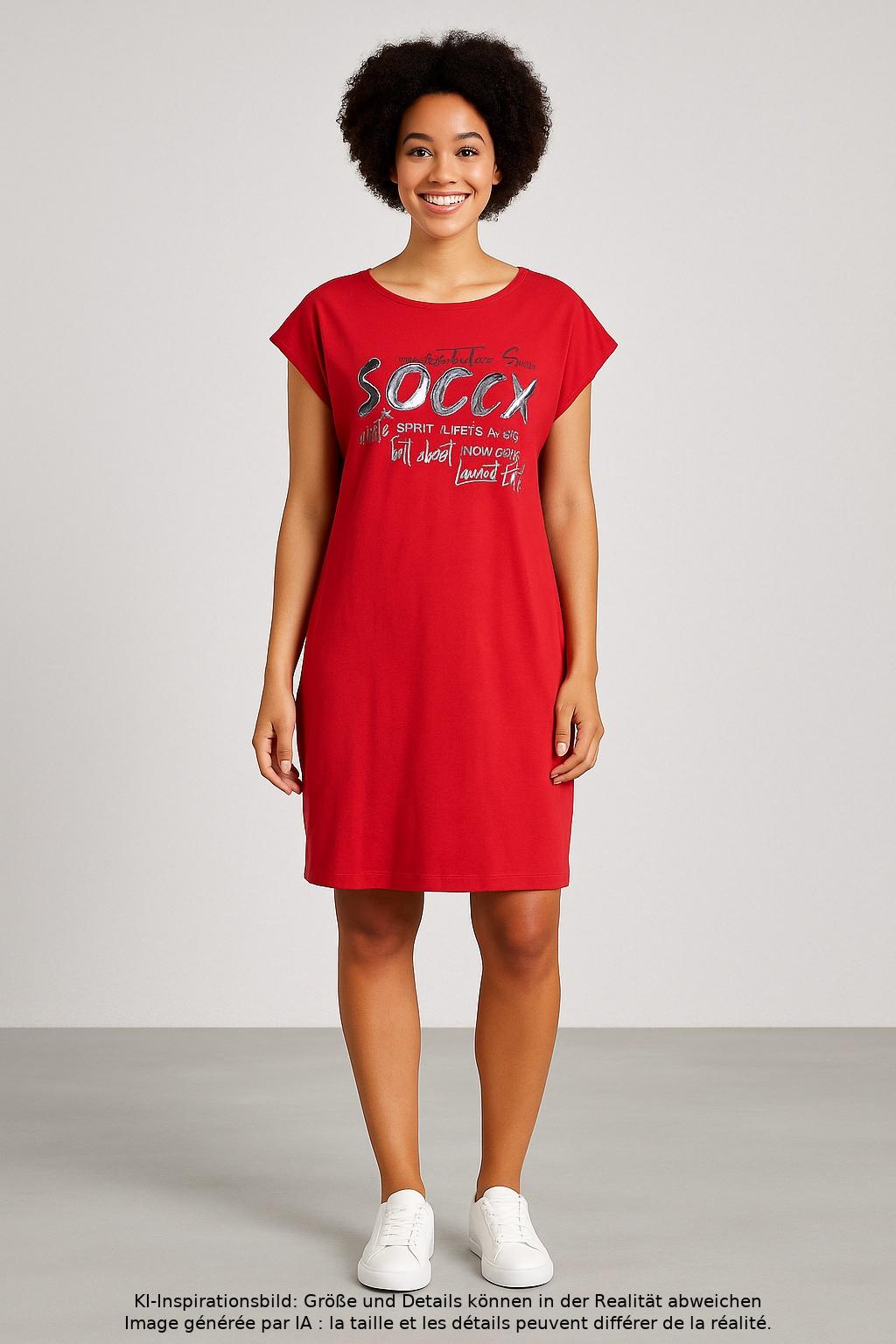 

Soccx Damen Kleid, rot, Gr. 38