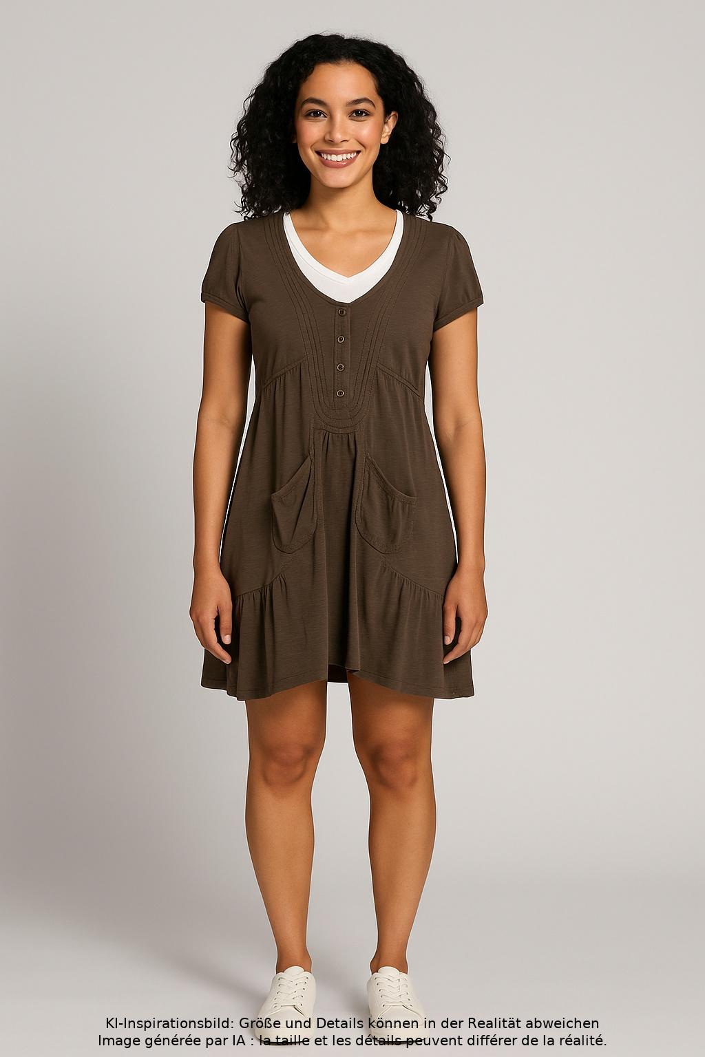 

Soccx Damen Kleid, braun, Gr. 42