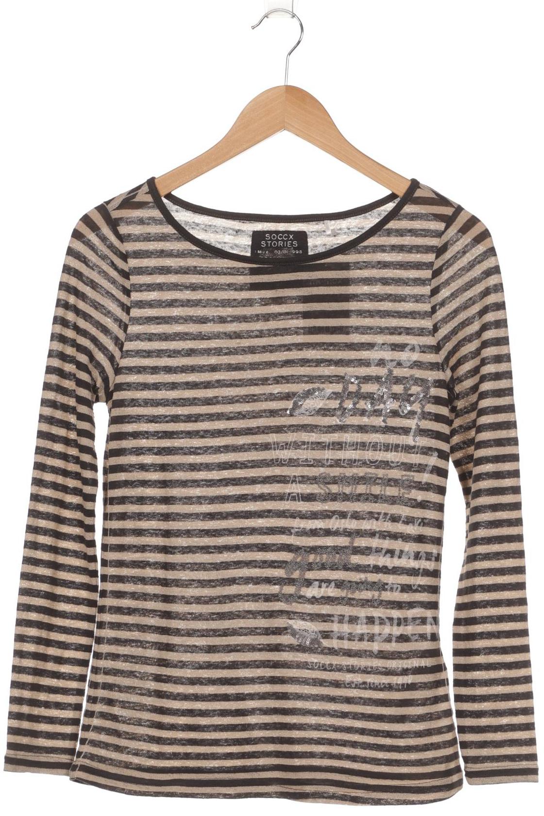 

Soccx Damen Langarmshirt, beige, Gr. 36