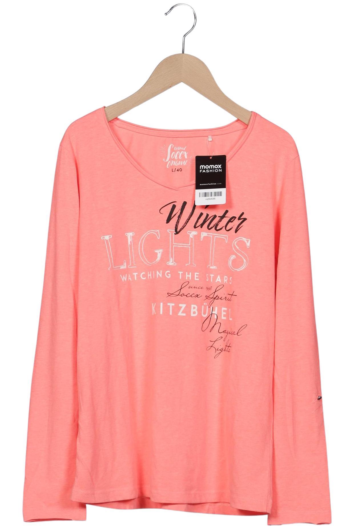 

Soccx Damen Langarmshirt, rot, Gr. 40