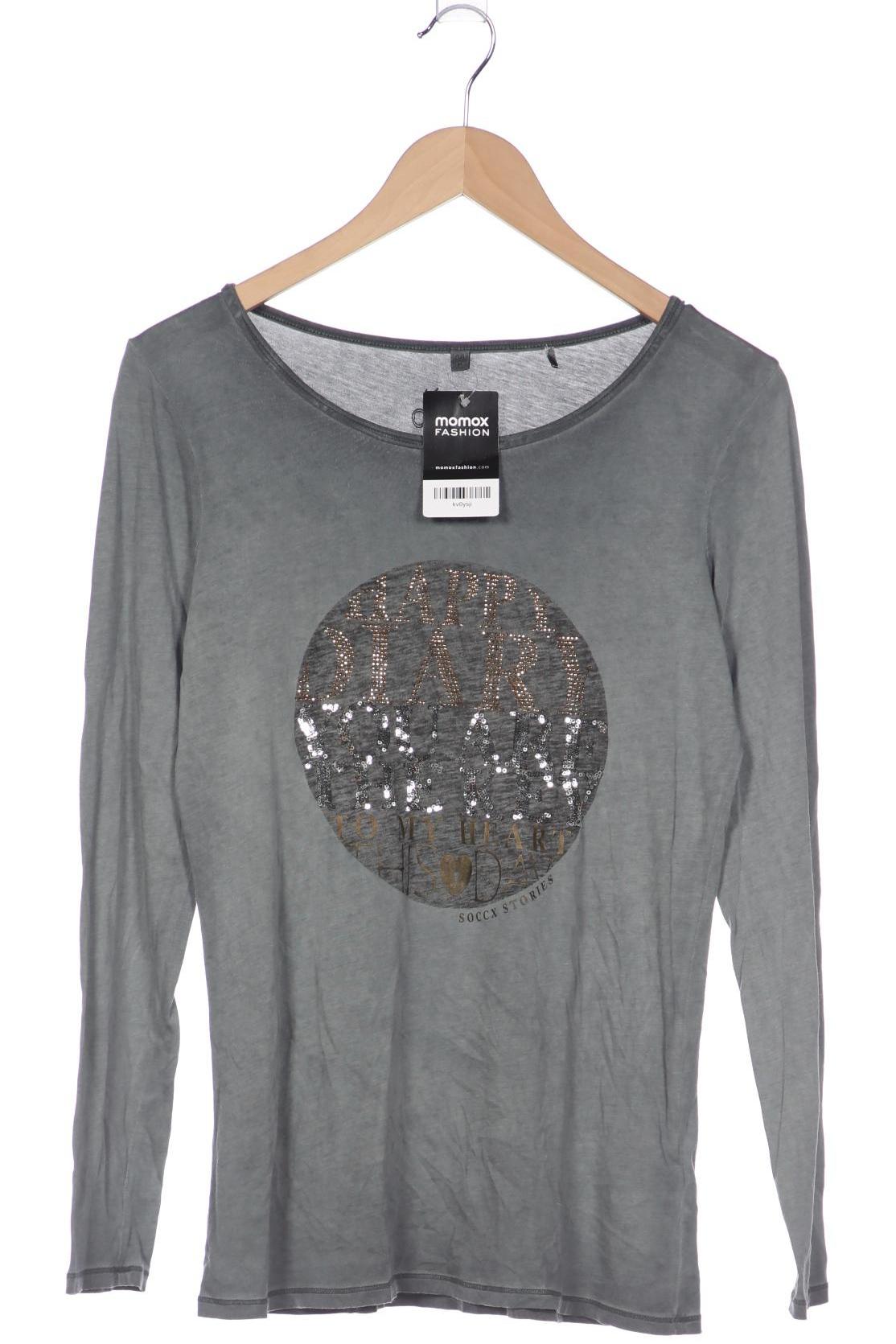 

Soccx Damen Langarmshirt, grau, Gr. 38
