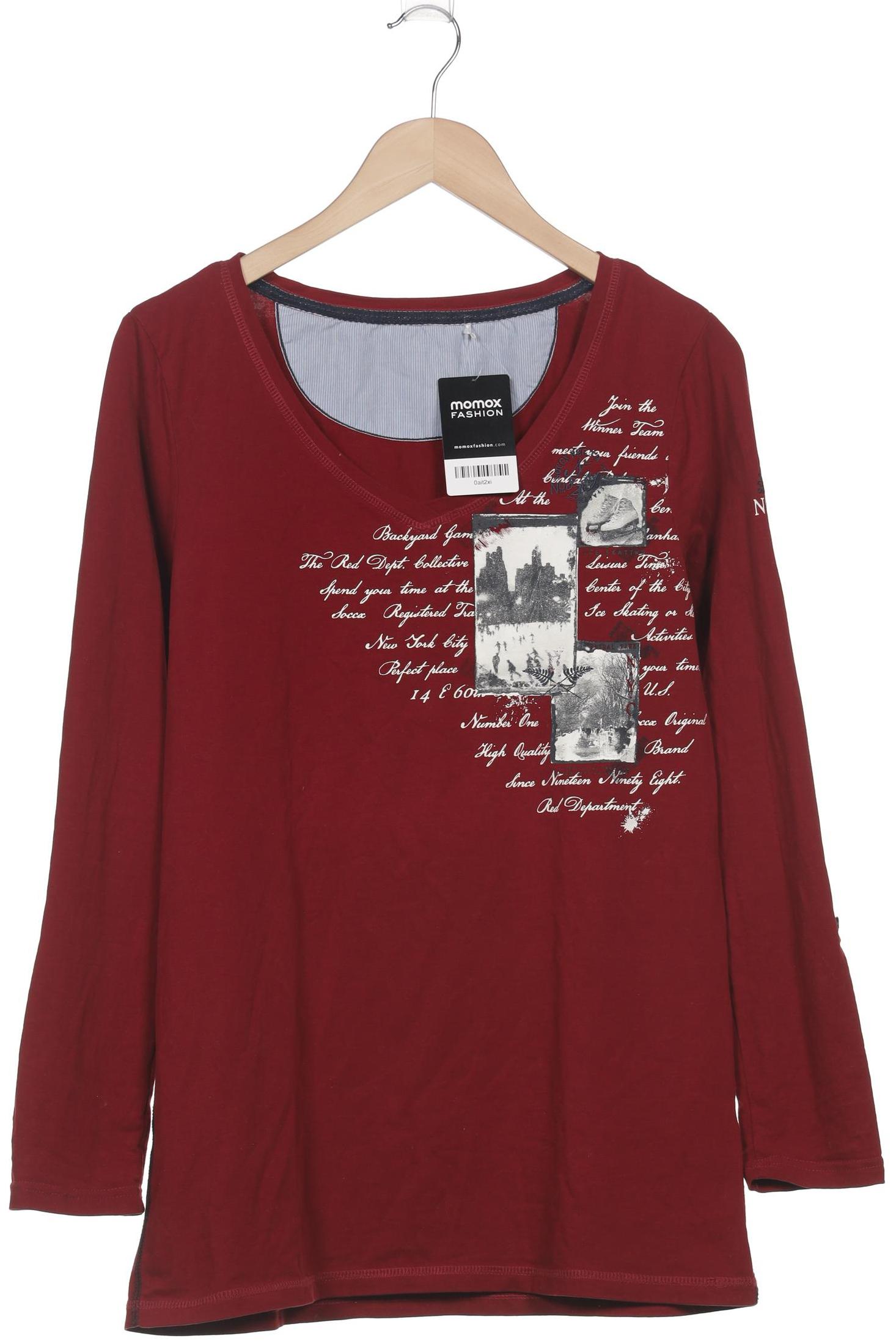 

Soccx Damen Langarmshirt, bordeaux, Gr. 42
