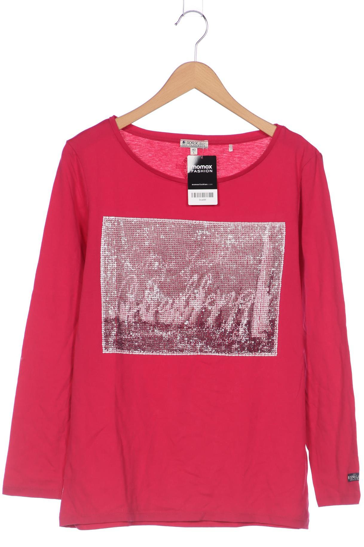 

Soccx Damen Langarmshirt, pink, Gr. 40