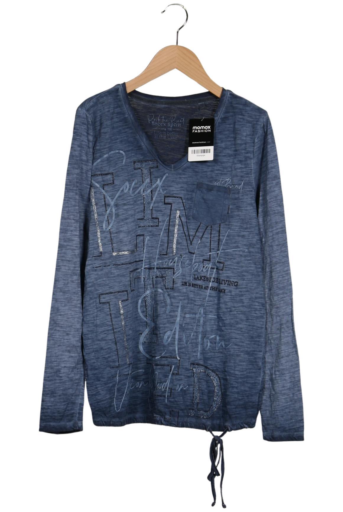 

Soccx Damen Langarmshirt, marineblau, Gr. 36