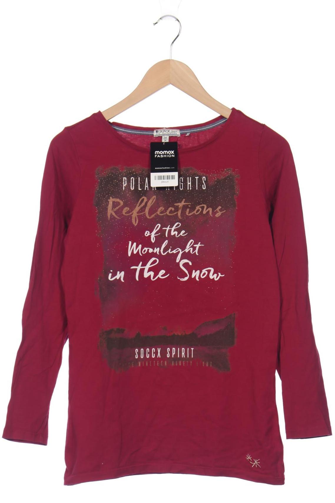 

Soccx Damen Langarmshirt, bordeaux, Gr. 38