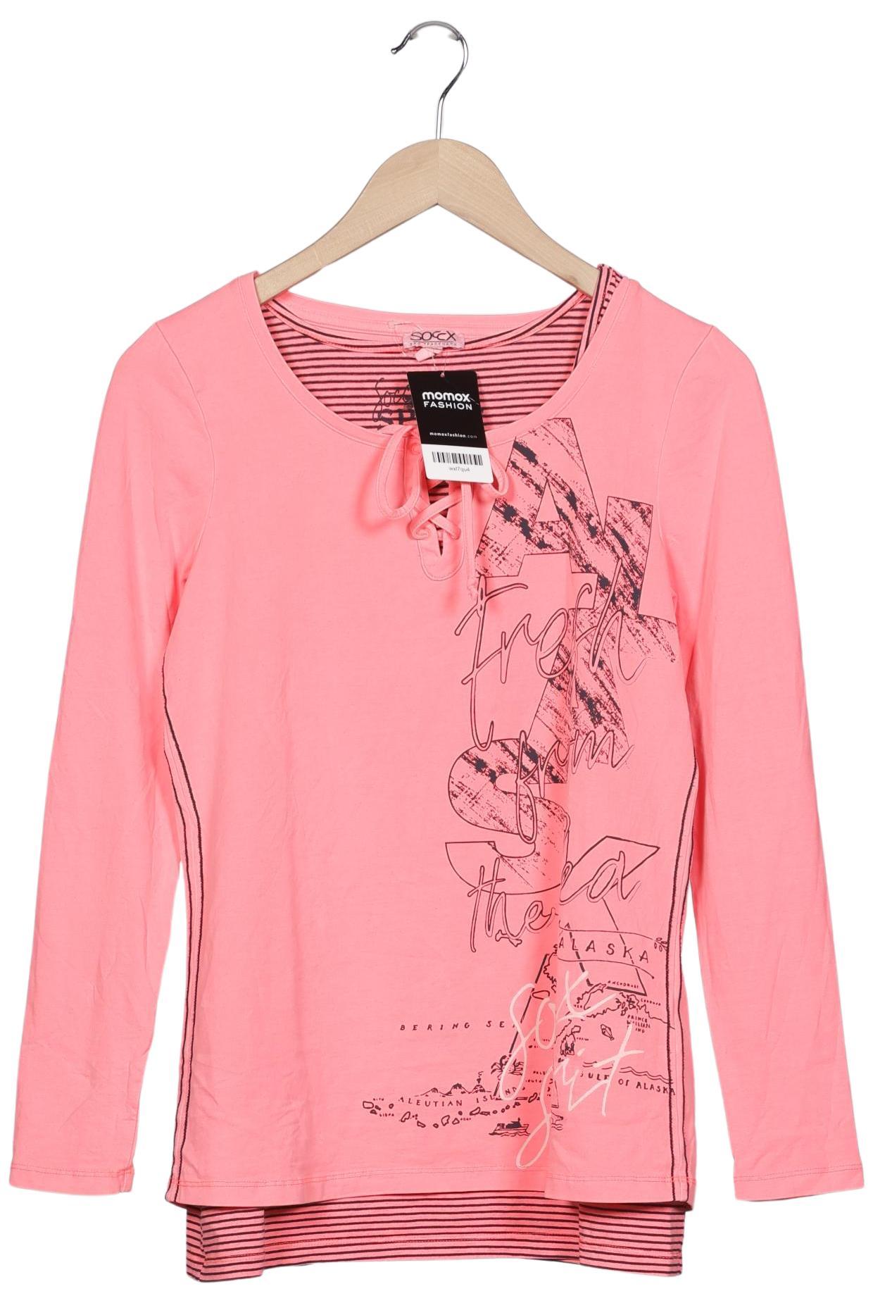 

Soccx Damen Langarmshirt, pink, Gr. 38