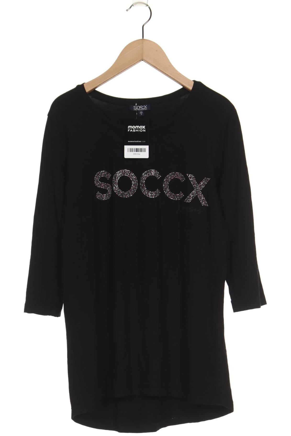 

Soccx Damen Langarmshirt, schwarz, Gr. 36