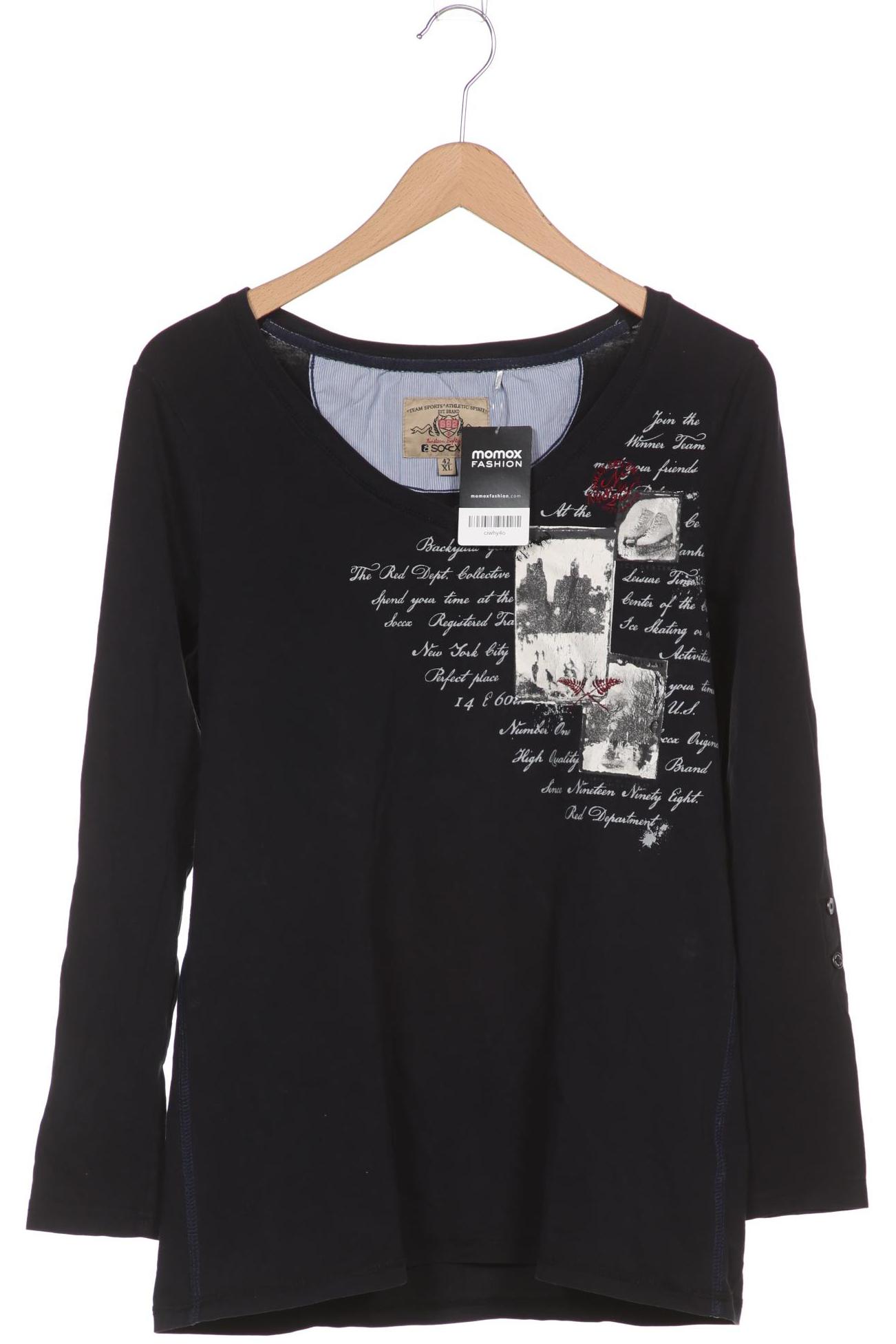 

Soccx Damen Langarmshirt, marineblau, Gr. 42