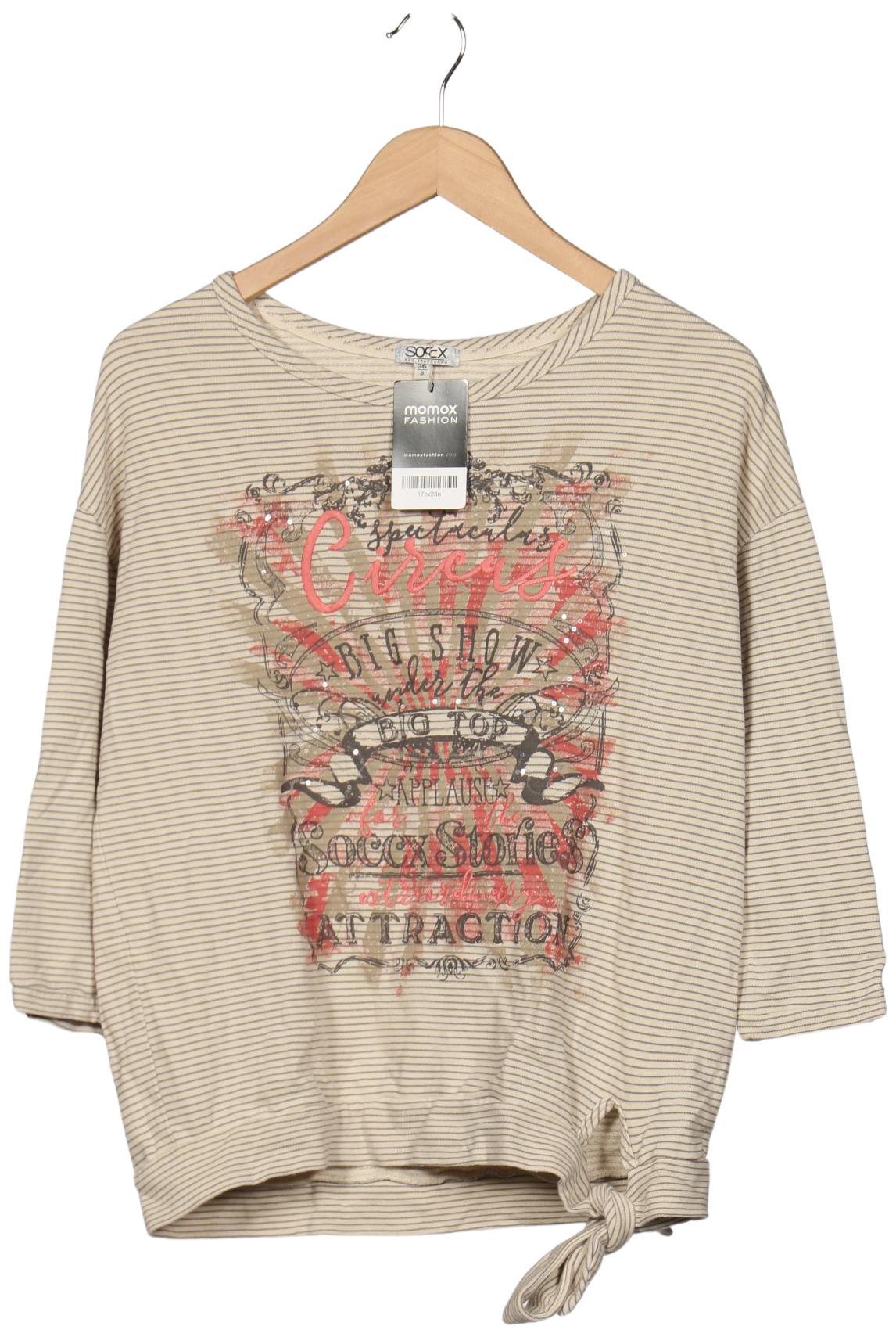 

Soccx Damen Langarmshirt, beige, Gr. 36