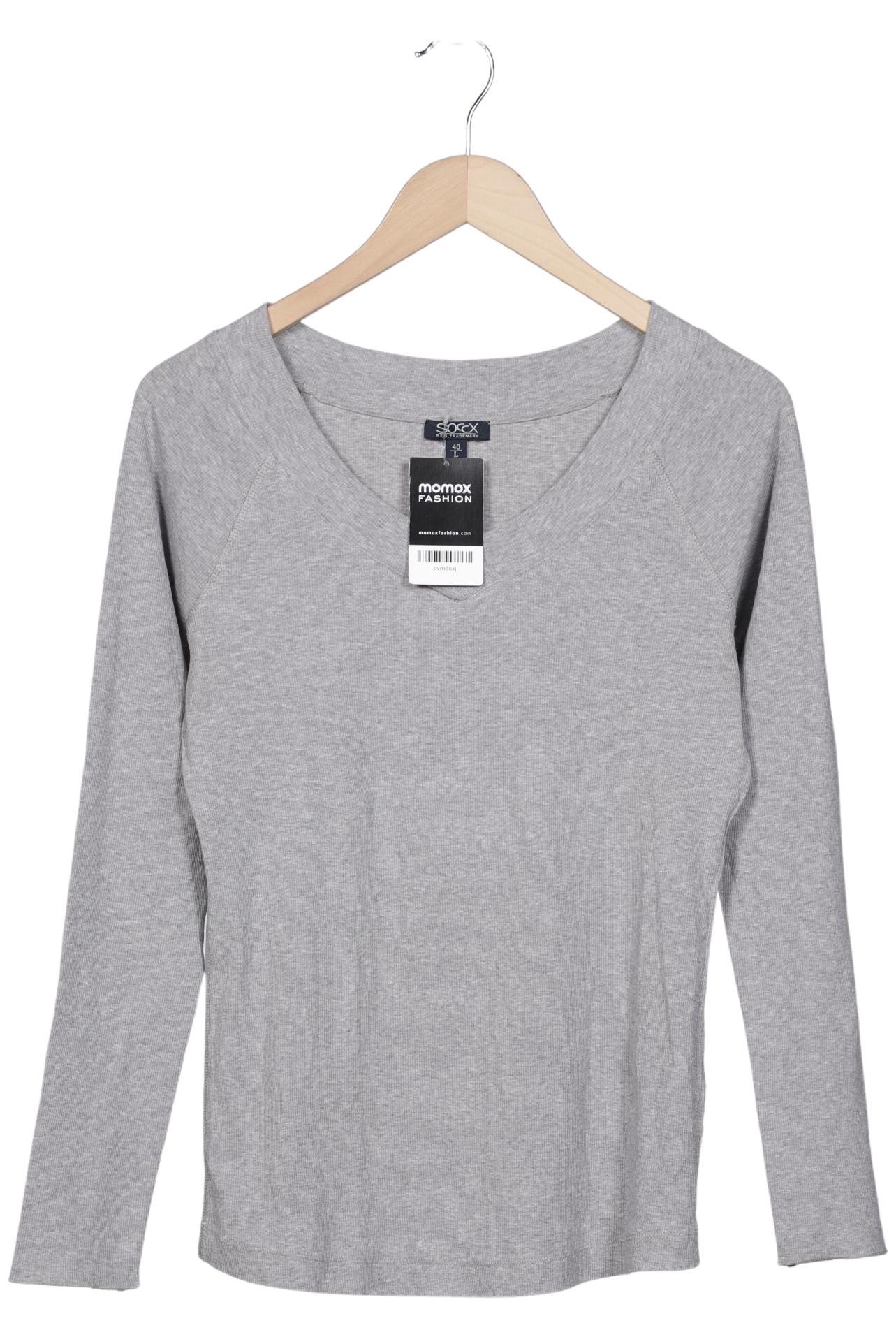 

Soccx Damen Langarmshirt, grau, Gr. 40