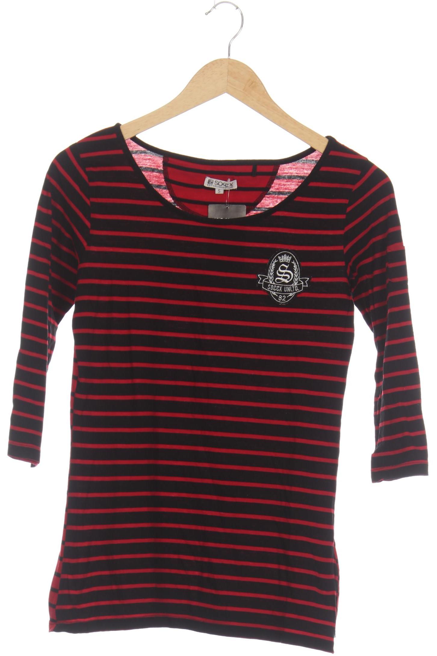 

Soccx Damen Langarmshirt, schwarz, Gr.