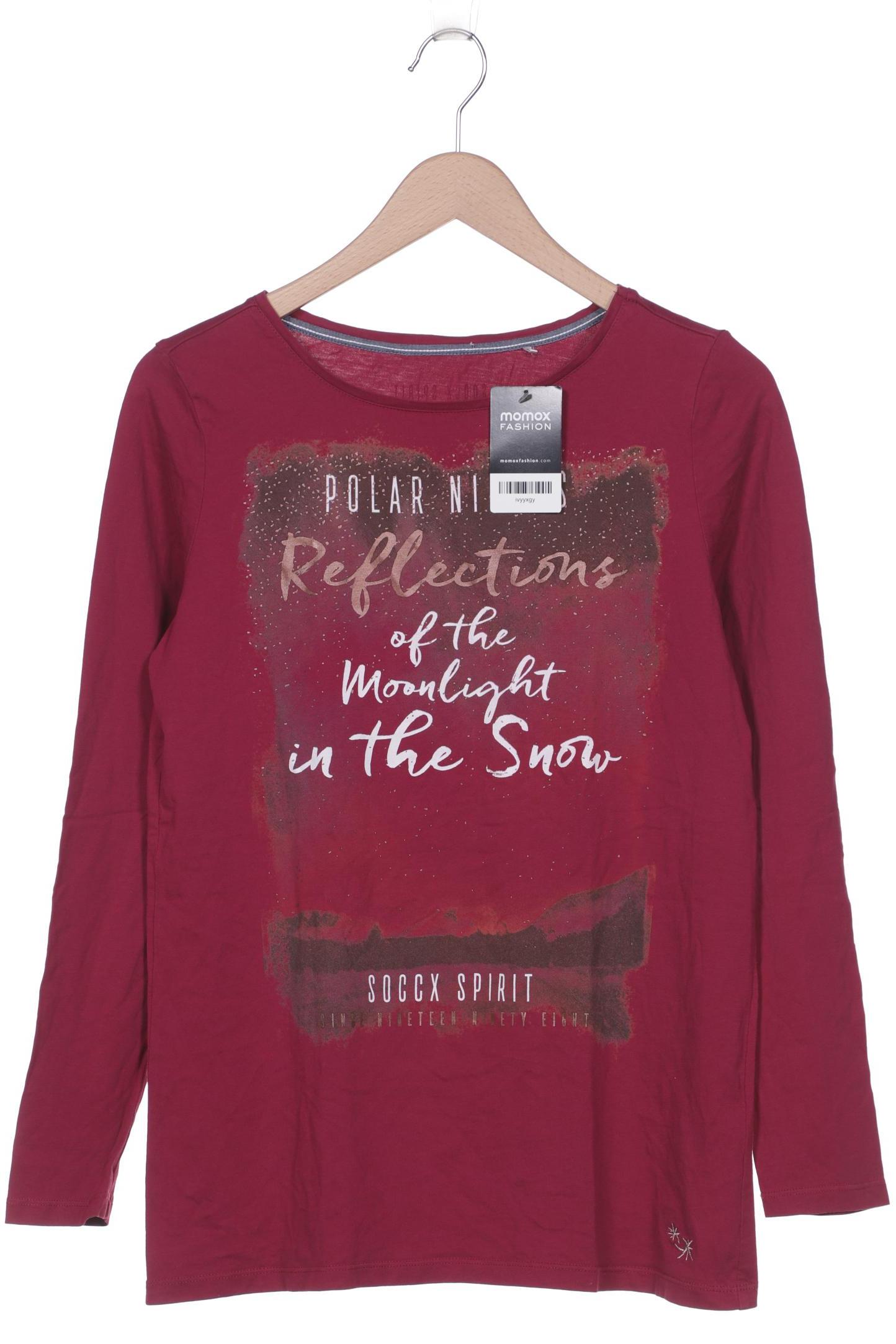 

Soccx Damen Langarmshirt, bordeaux, Gr. 42