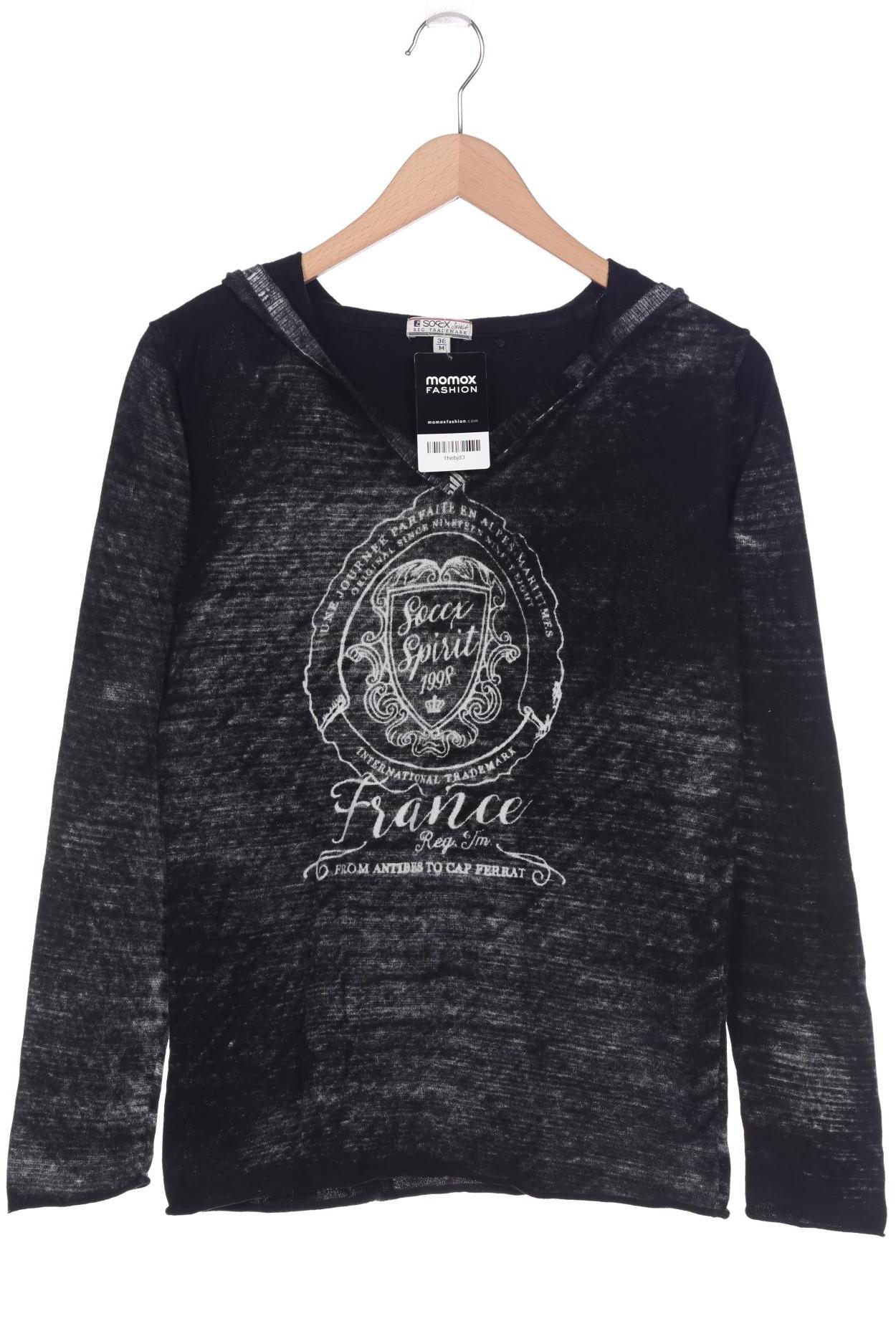 

Soccx Damen Langarmshirt, schwarz, Gr. 38