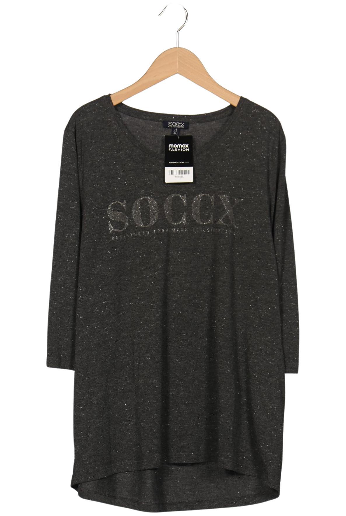 

Soccx Damen Langarmshirt, grau, Gr. 42