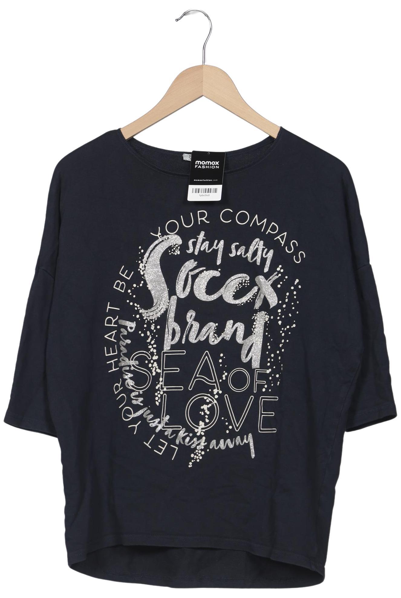 

Soccx Damen Langarmshirt, marineblau, Gr. 34