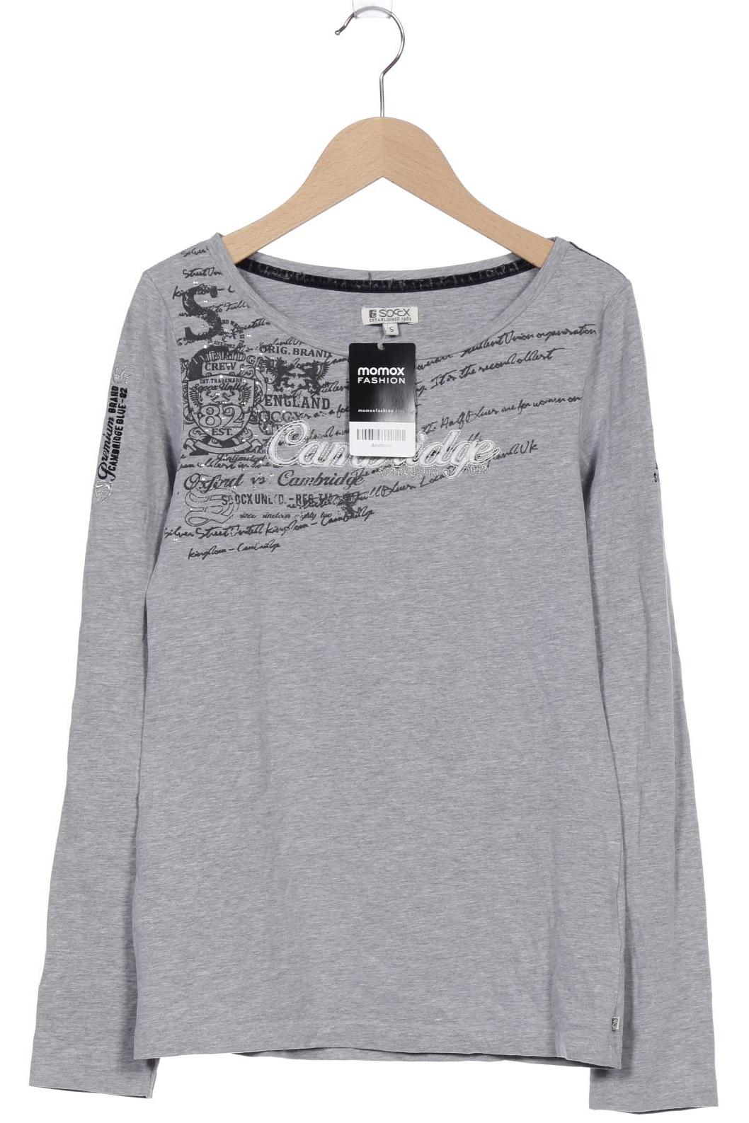 

SOCCX Damen Langarmshirt, grau